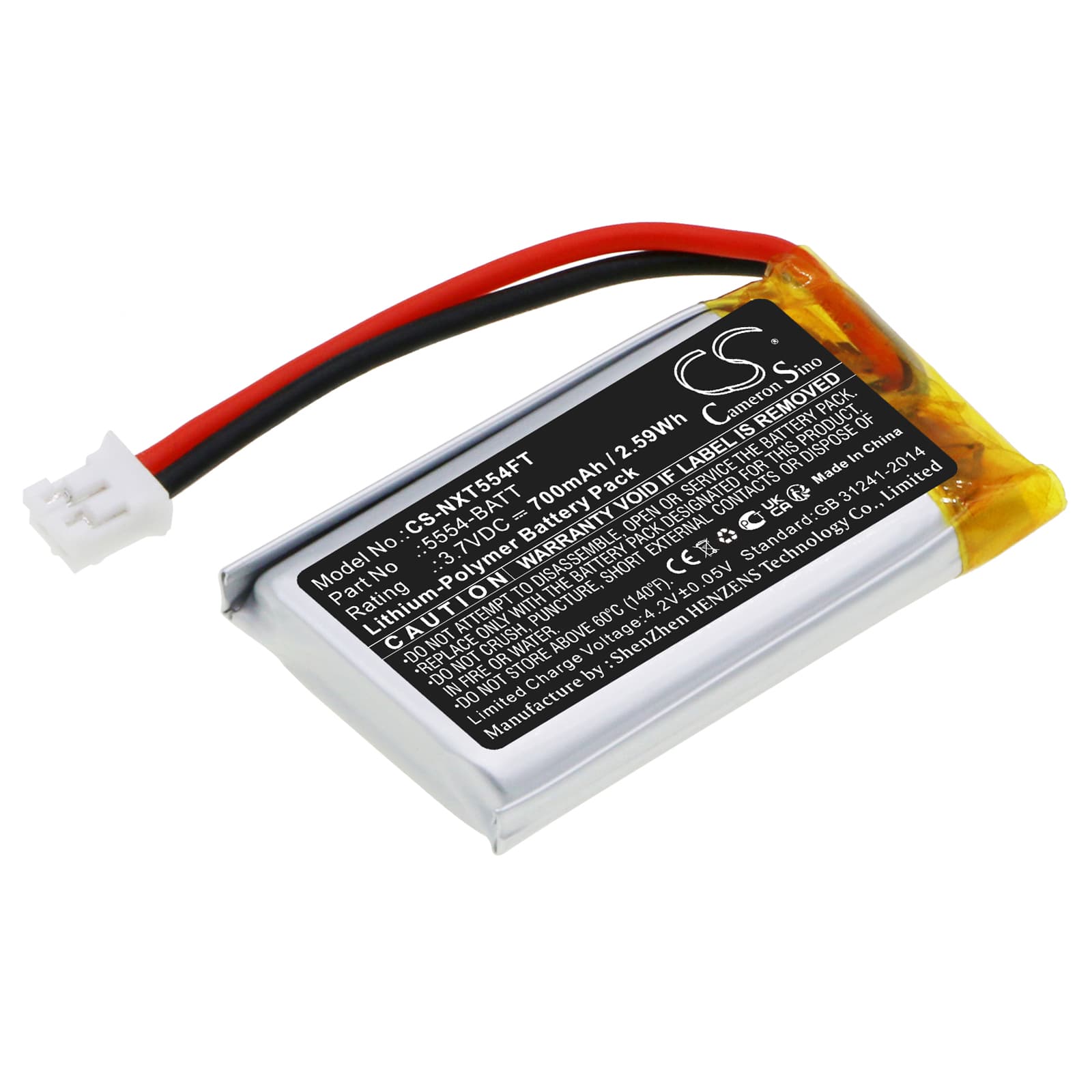 Replacement Battery for Nightstick XPR-5554G Headlamp - CS-NXT554FT-1.jpg
