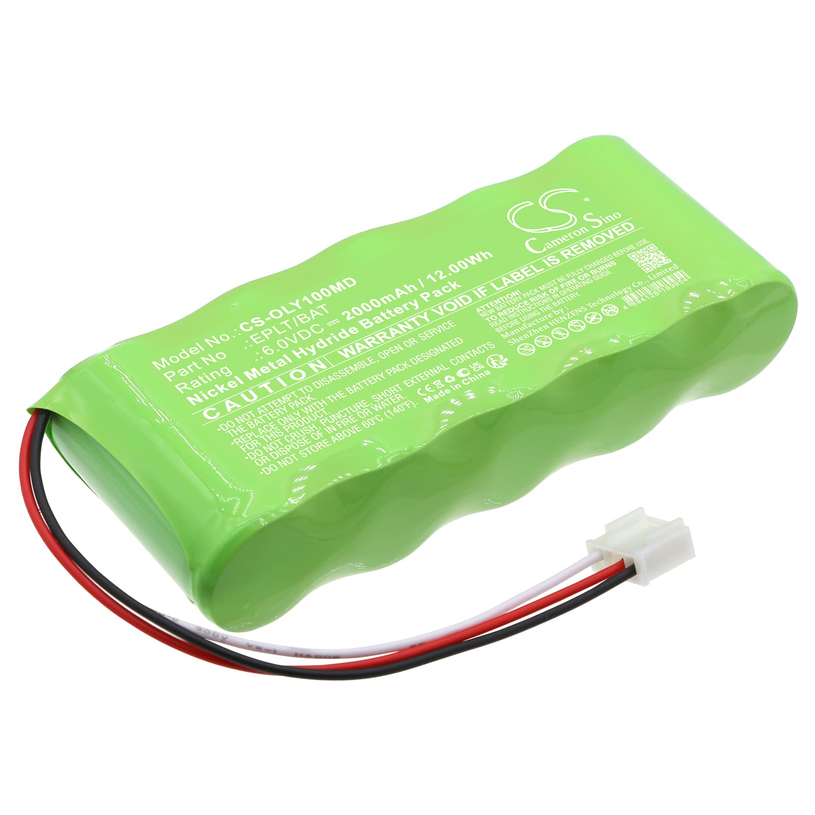 Replacement Battery for Olympus EPOCH LT Ultrasonic Flaw Detector - CS-OLY100MD-1.jpg