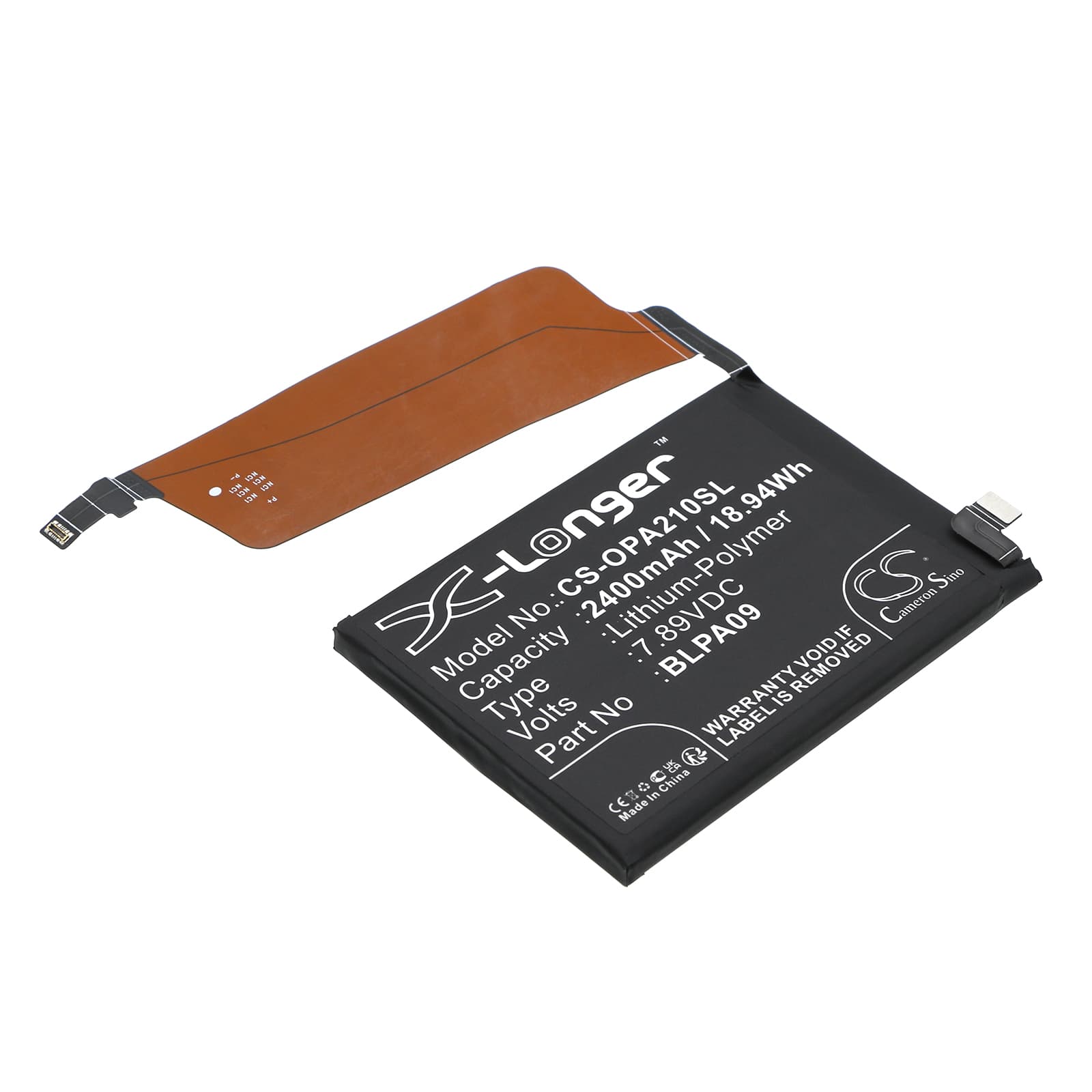Replacement Battery for OnePlus Ace 2 Pro - CS-OPA210SL-1.jpg