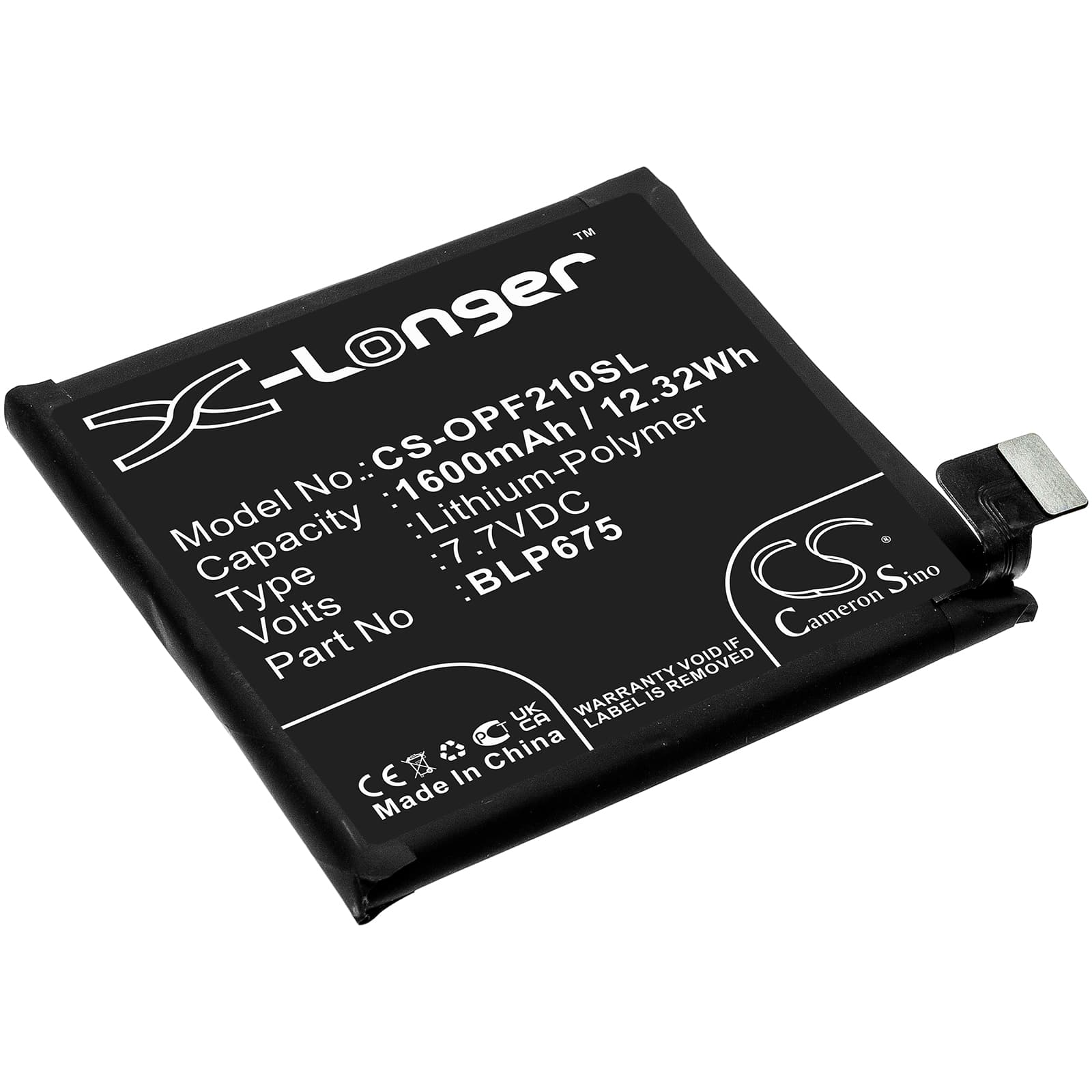 Replacement Battery for Oppo Find X Automobili Lamborghini Edition - CS-OPF210SL-1.jpg