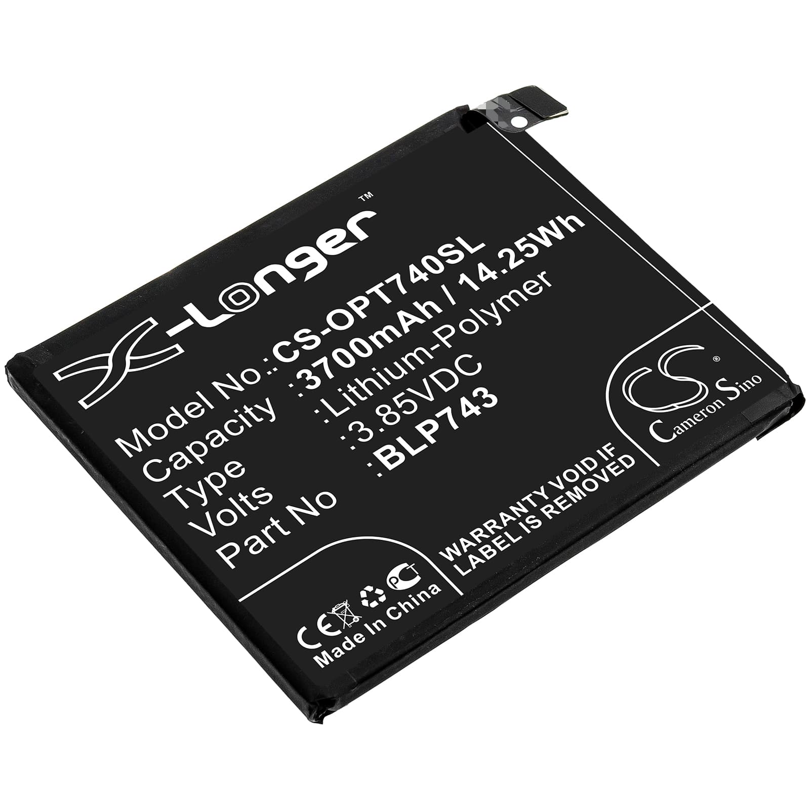 Replacement Battery for OnePlus 7T - CS-OPT740SL-1.jpg