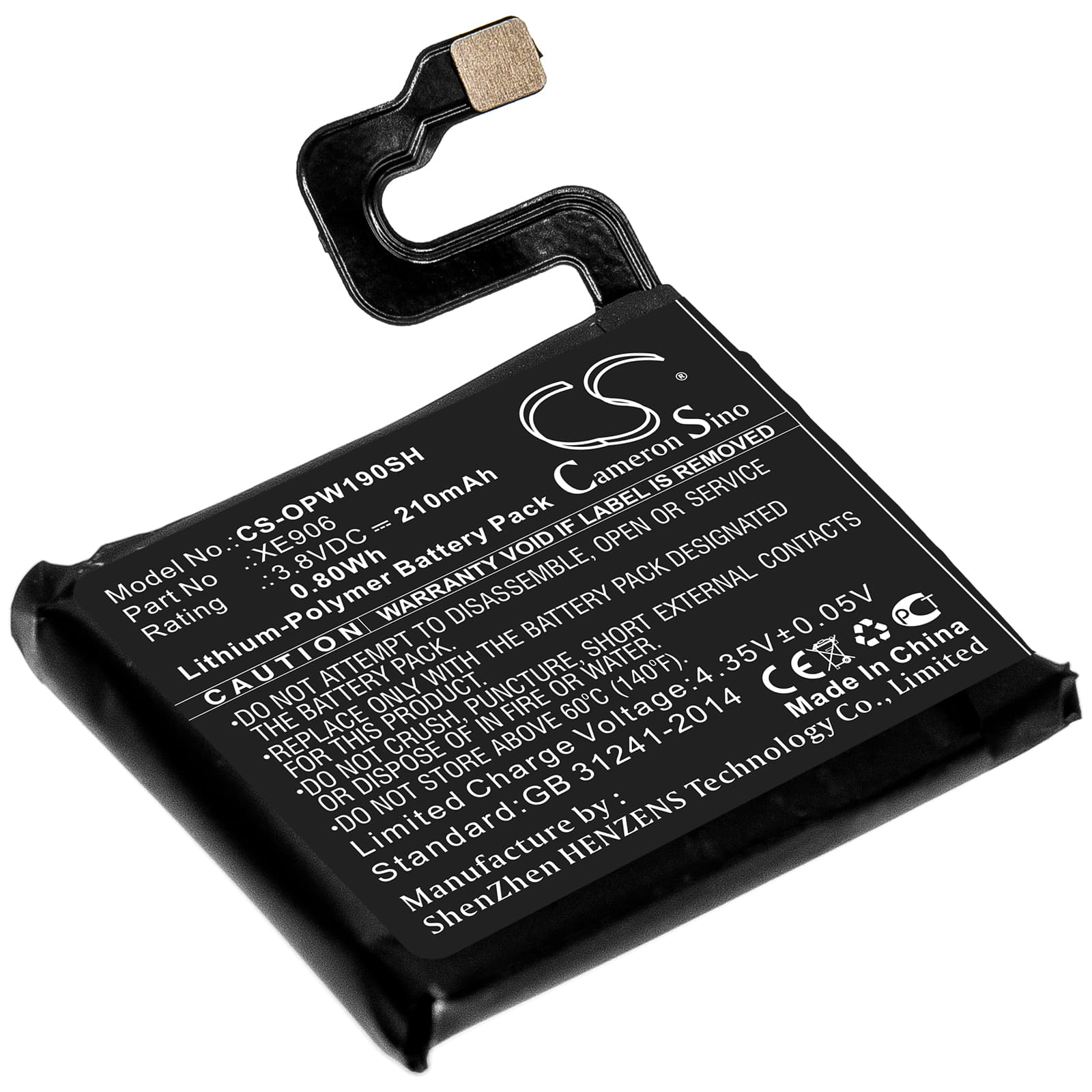 Replacement Battery for Oppo 41mm - CS-OPW190SH-1.jpg