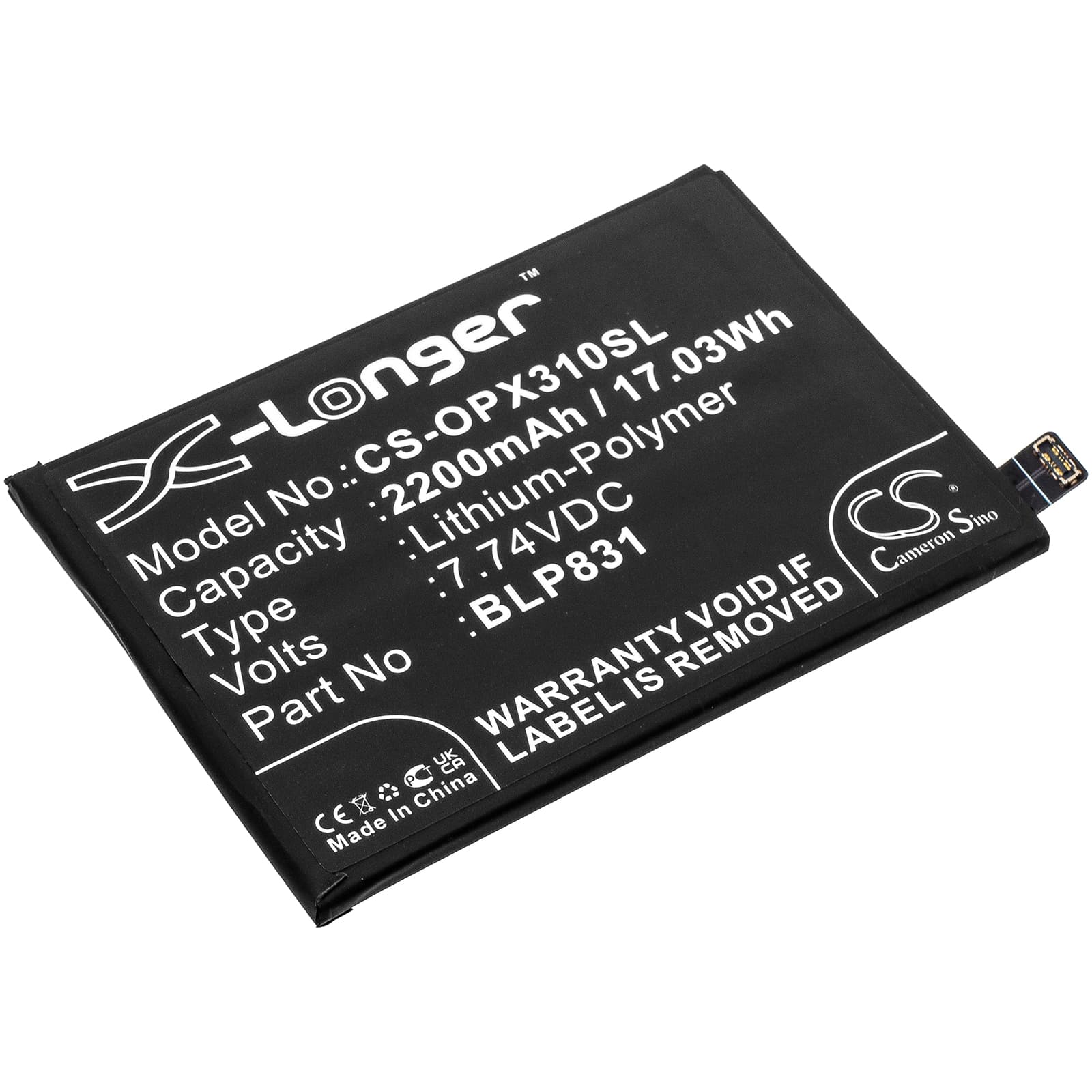 Replacement Battery for Oppo Find X3 Pro - CS-OPX310SL-1.jpg