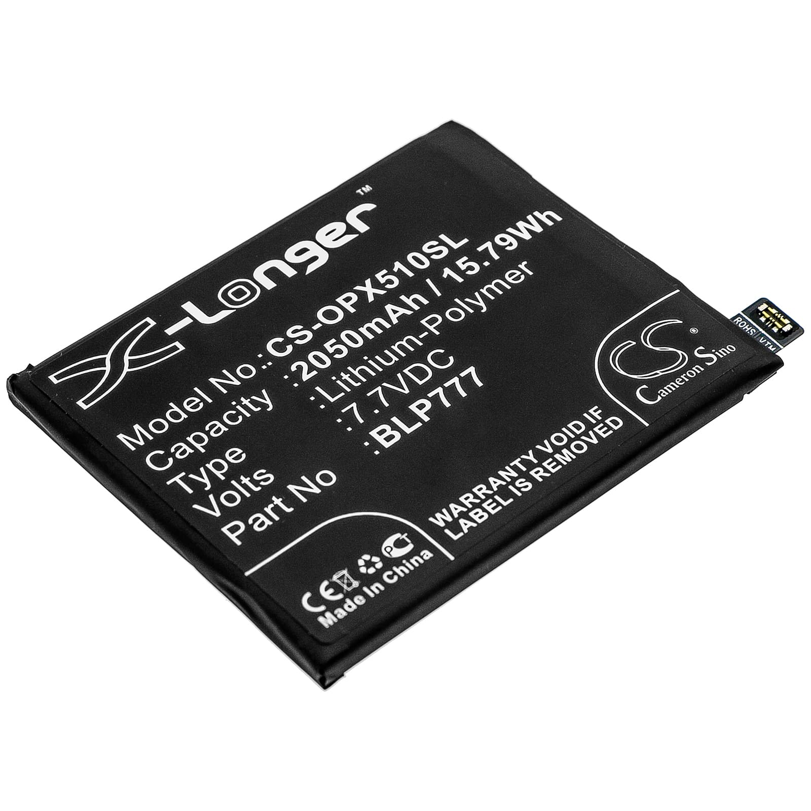 Replacement Battery for Oppo Realme X50 Pro 5G - CS-OPX510SL-1.jpg