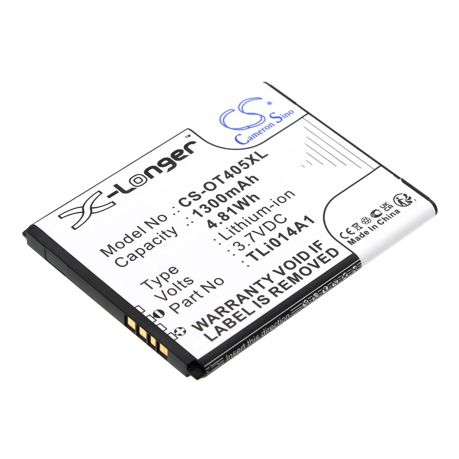Replacement Battery for T-Mobile Evolve - CS-OT405XL-1.jpg
