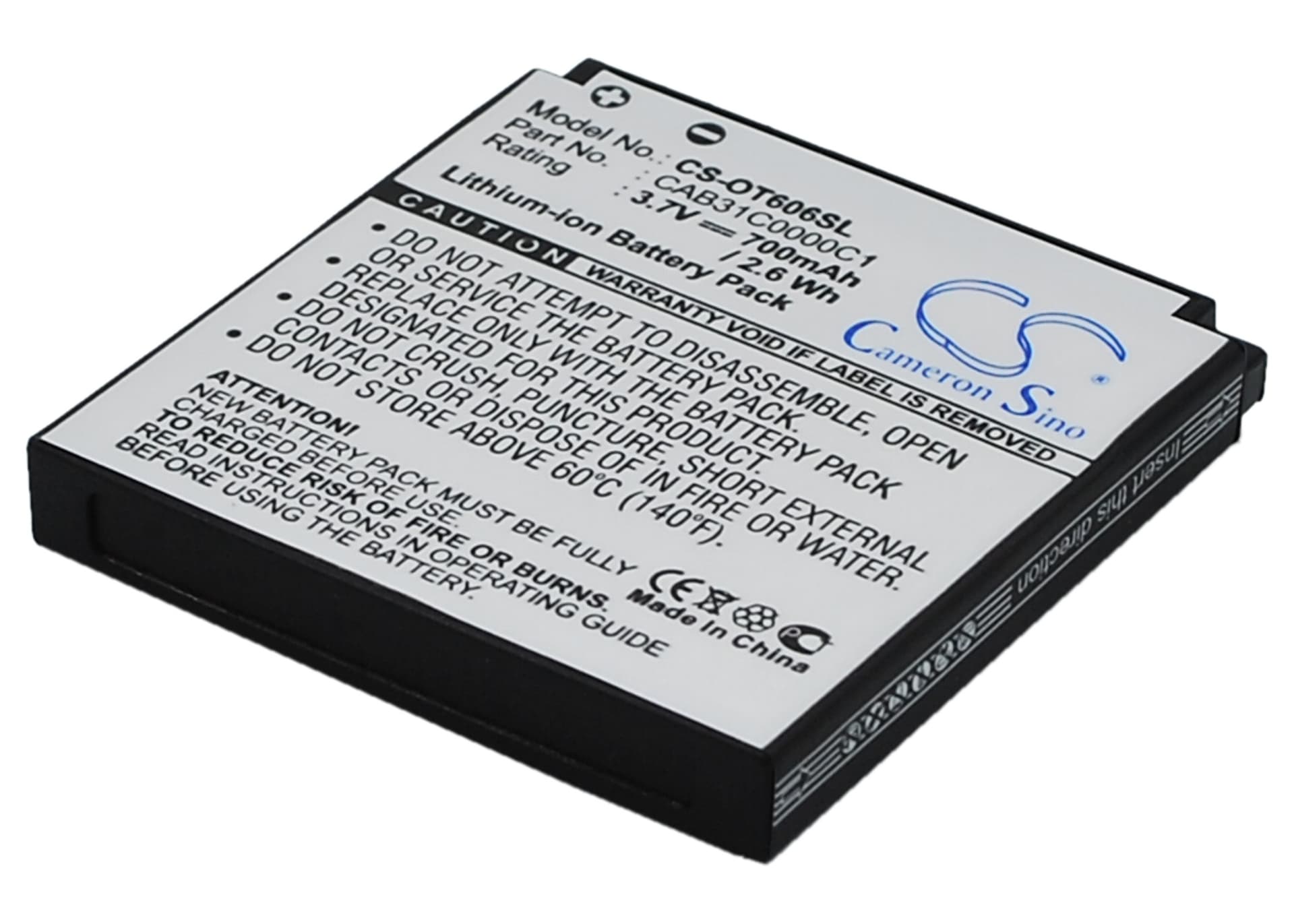 Replacement Battery for Alcatel OT-606 - CS-OT606SL-1.jpg