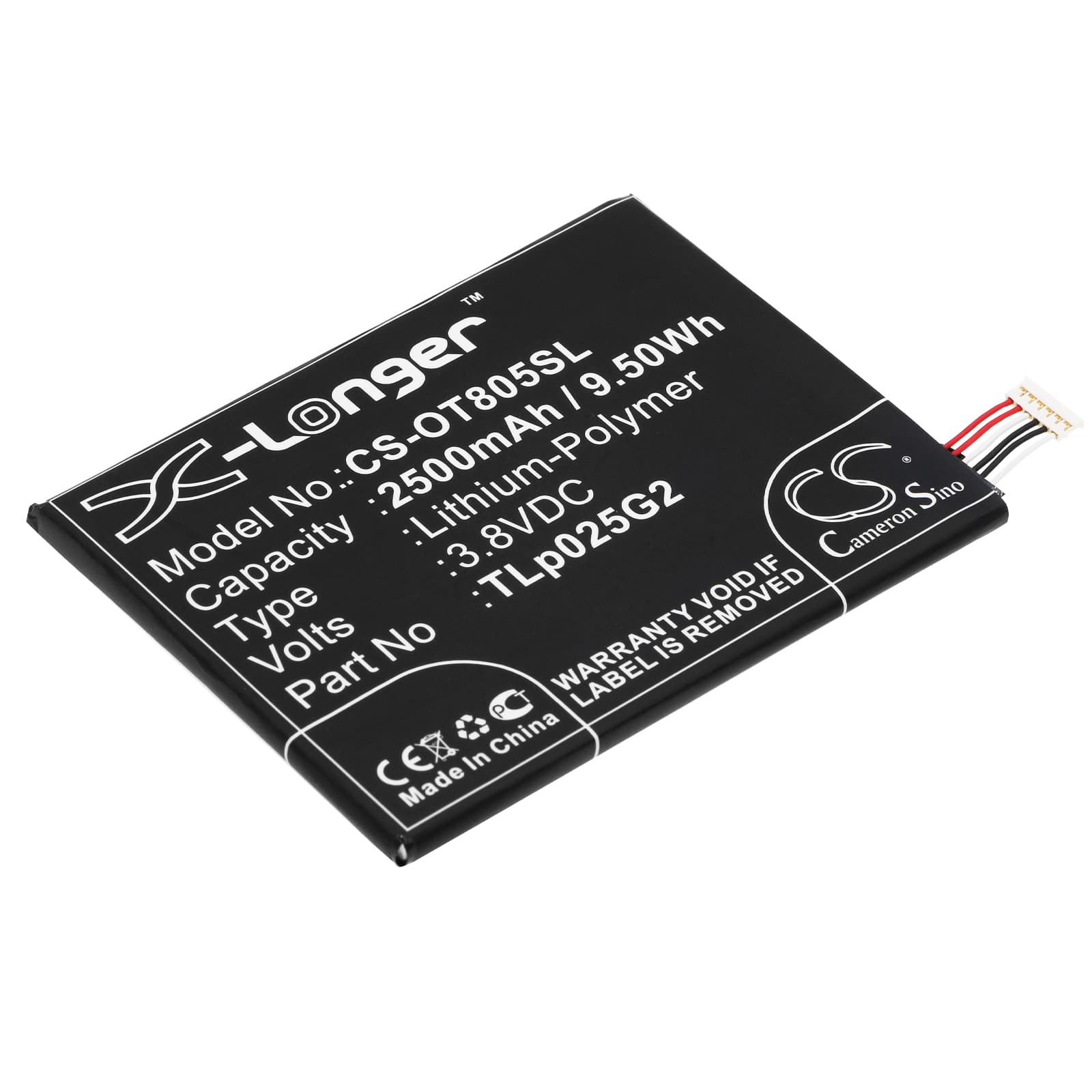 Replacement Battery for Alcatel One Touch Pixi 4 6.0 - CS-OT805SL-1.jpg