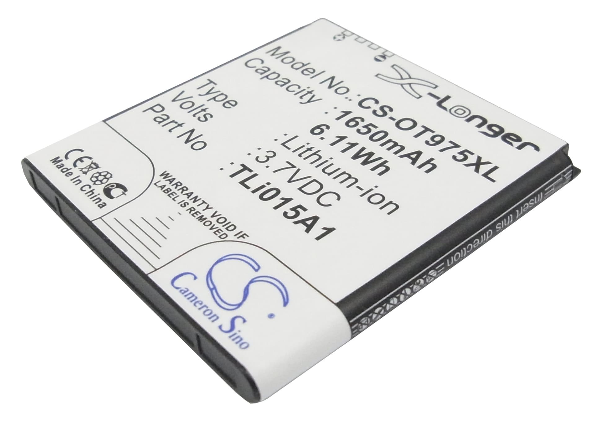 Replacement Battery for Alcatel OT-975 - CS-OT975XL-1.jpg