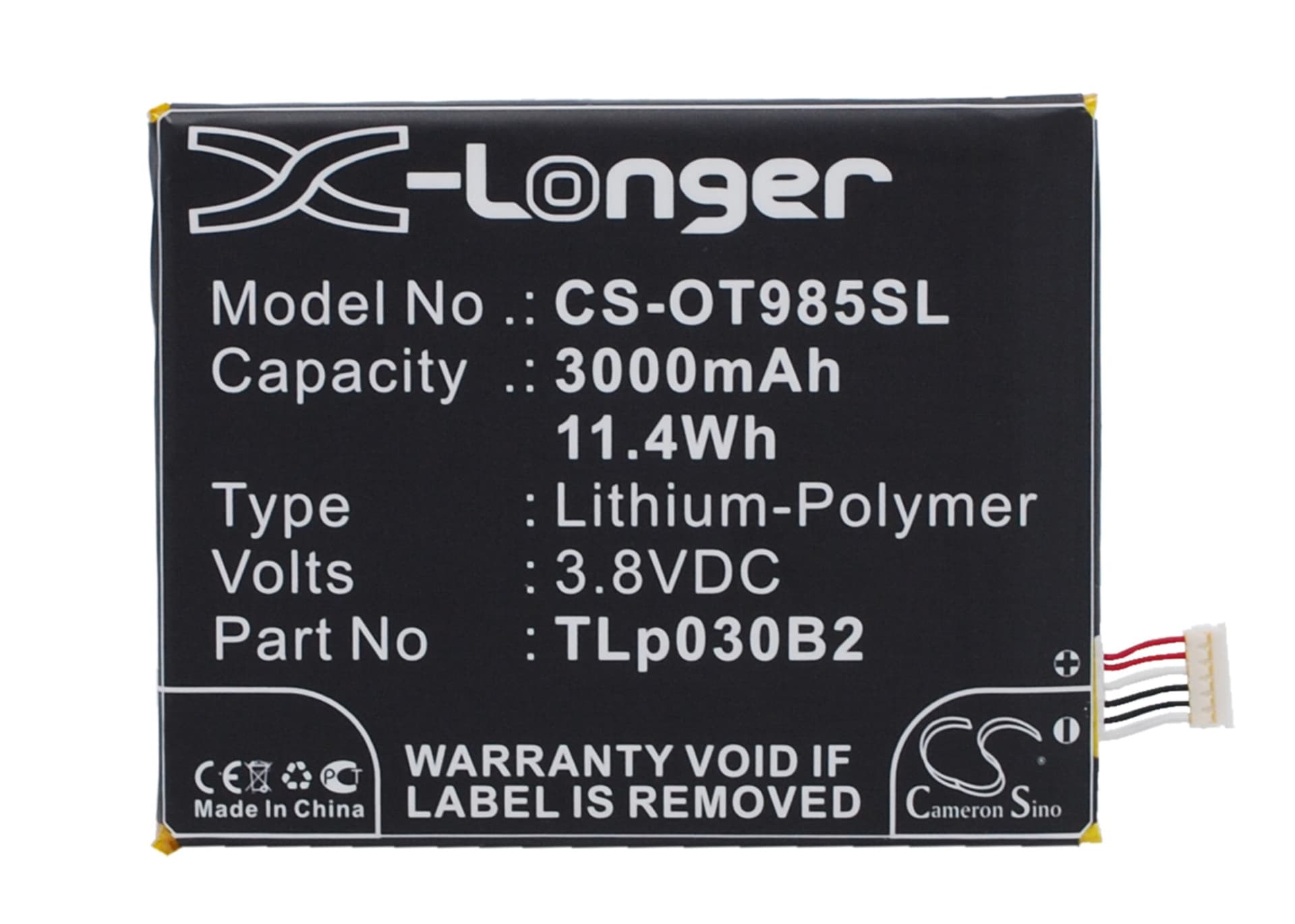 Replacement Battery for Vodafone Smart 4 Power - CS-OT985SL-1.jpg