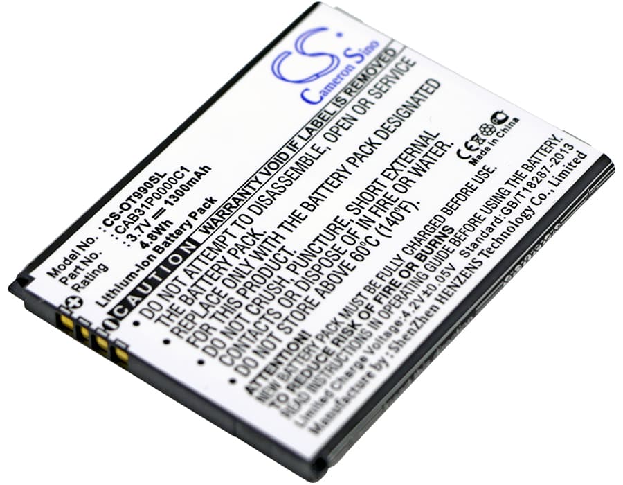 Replacement Battery for TCL A990