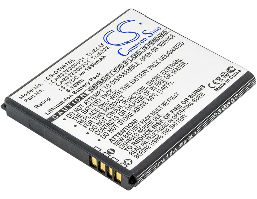 Replacement Battery for Alcatel OT-997