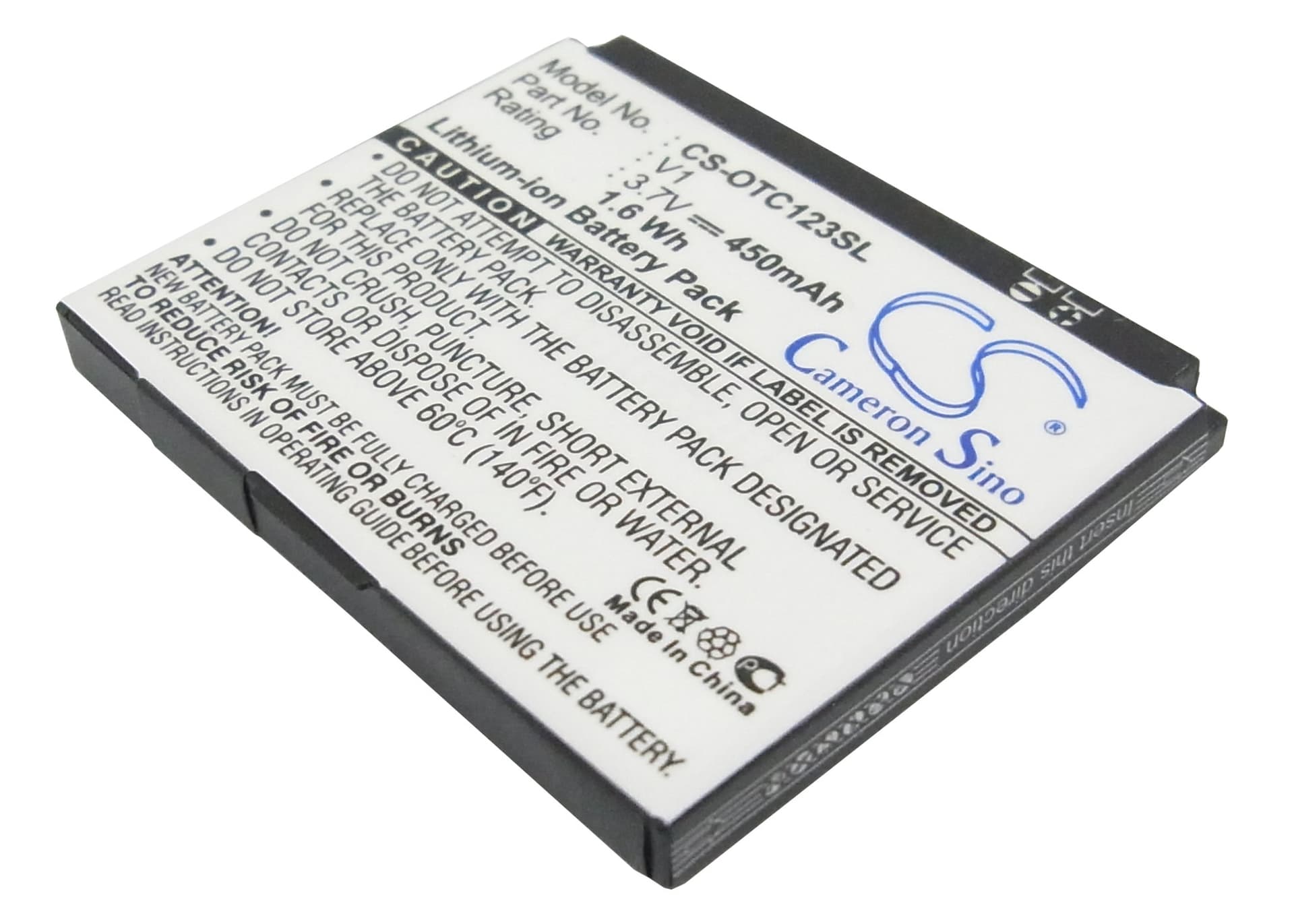 Replacement Battery for Alcatel OT-C123 - CS-OTC123SL-1.jpg