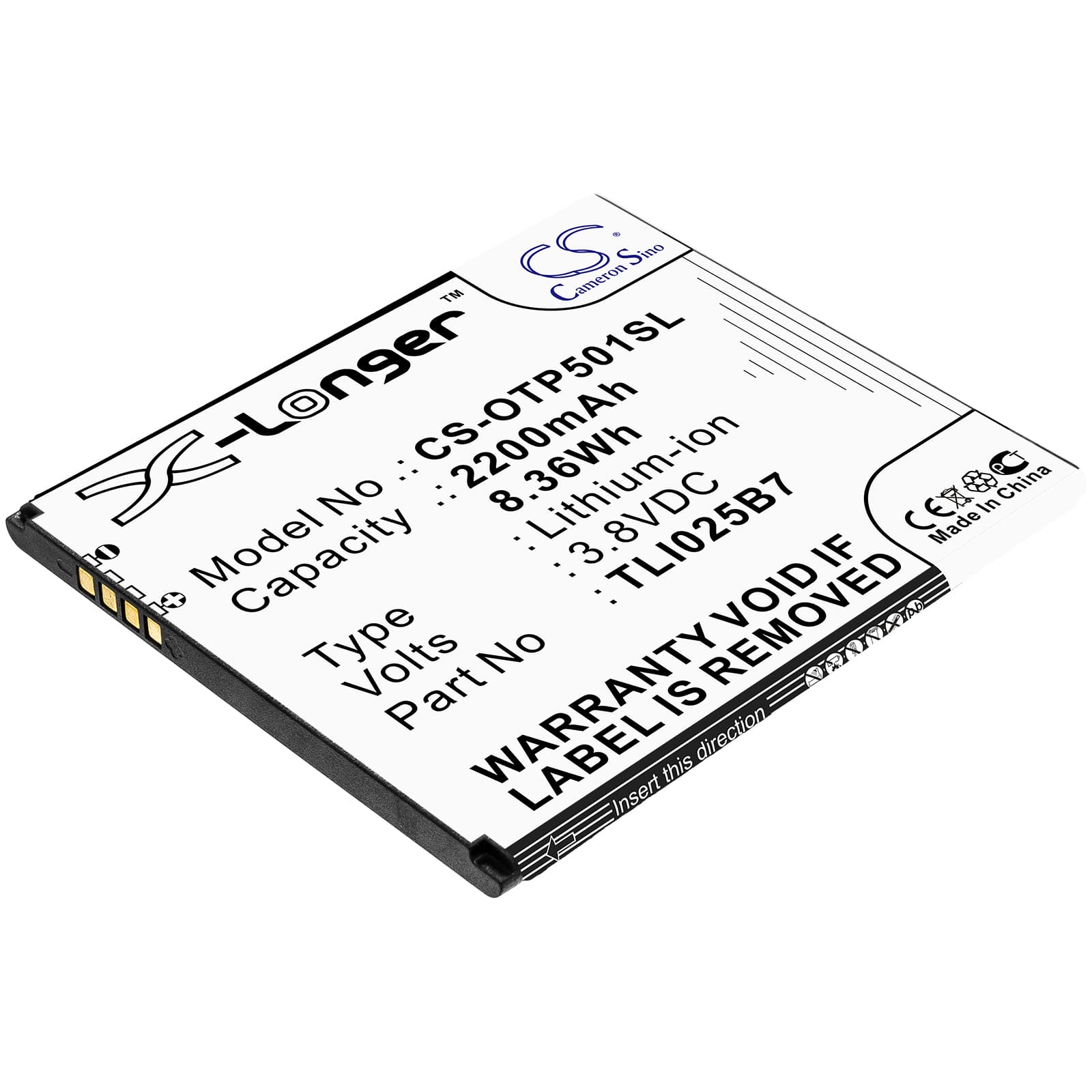 Replacement Battery for Alcatel A3 Plus - CS-OTP501SL-1.jpg
