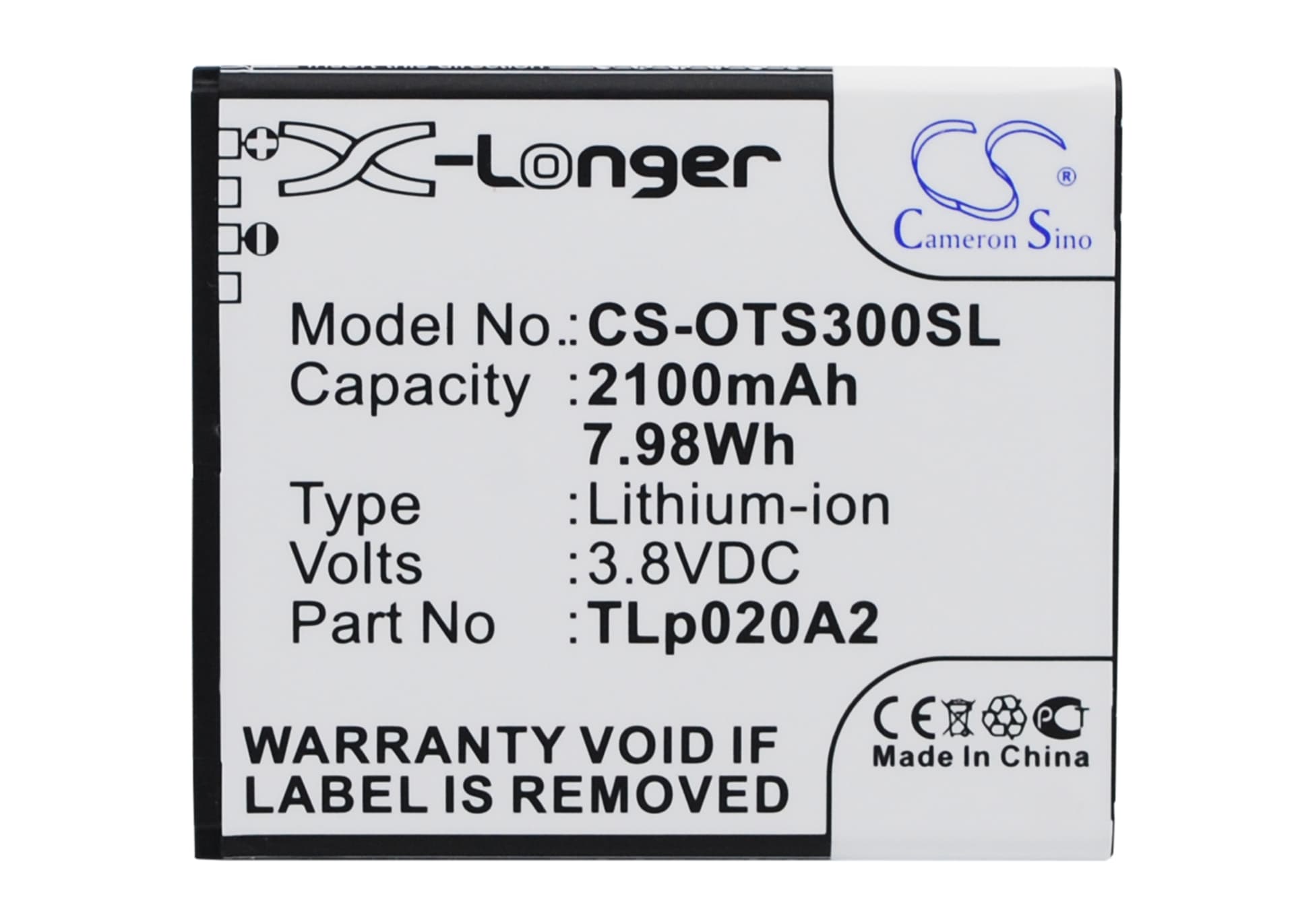 Replacement Battery for Alcatel One Touch POP S3 - CS-OTS300SL-1.jpg