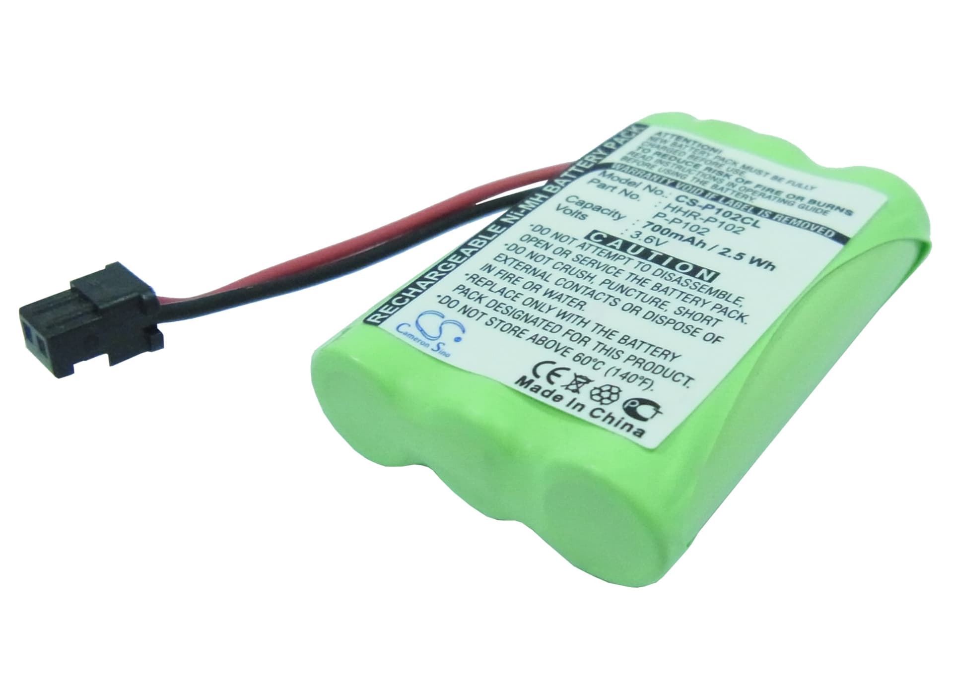 Replacement Battery for Radio Shack 23-961 - CS-P102CL-1.jpg