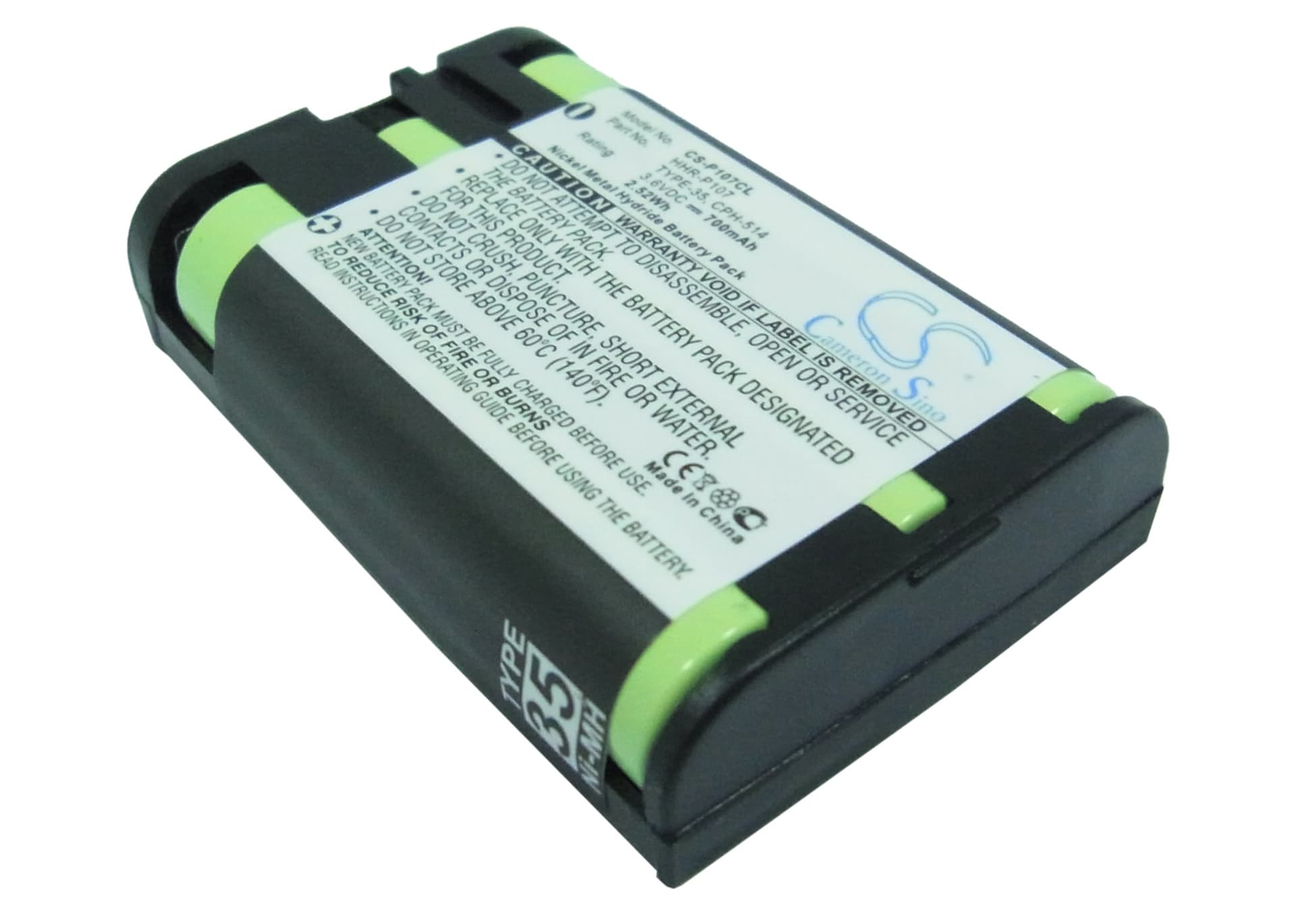 Replacement Battery for Panasonic KX-TG3021 - CS-P107CL-1.jpg