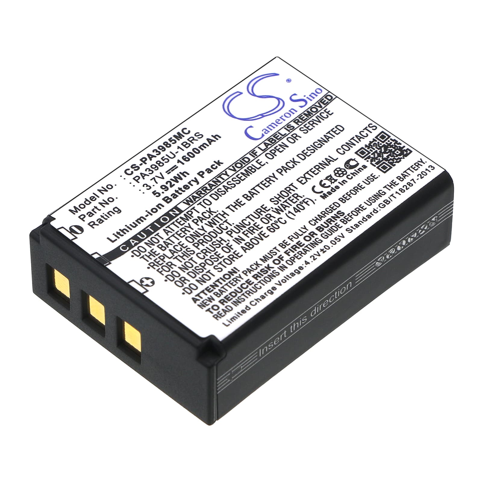 Replacement Battery for Toshiba Camileo X200 - CS-PA3985MC-1.jpg