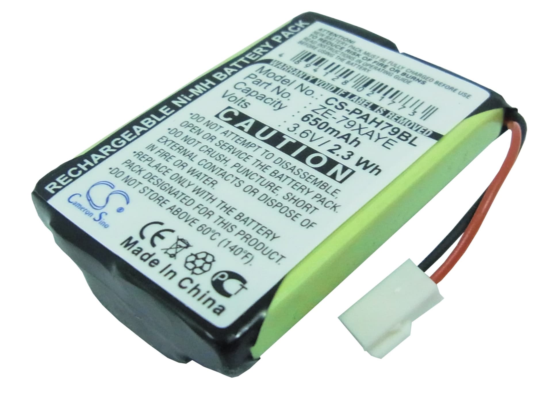 Replacement Battery for Panasonic Handheld ZE-79UNCY - CS-PAH79BL-1.jpg