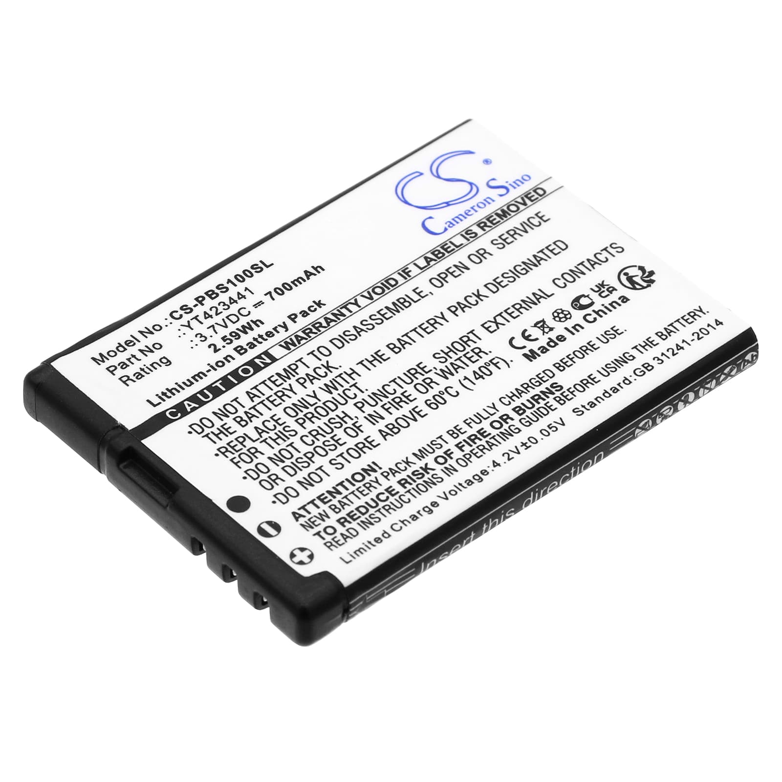 Replacement Battery for Peterson BBS-1 - CS-PBS100SL-1.jpg