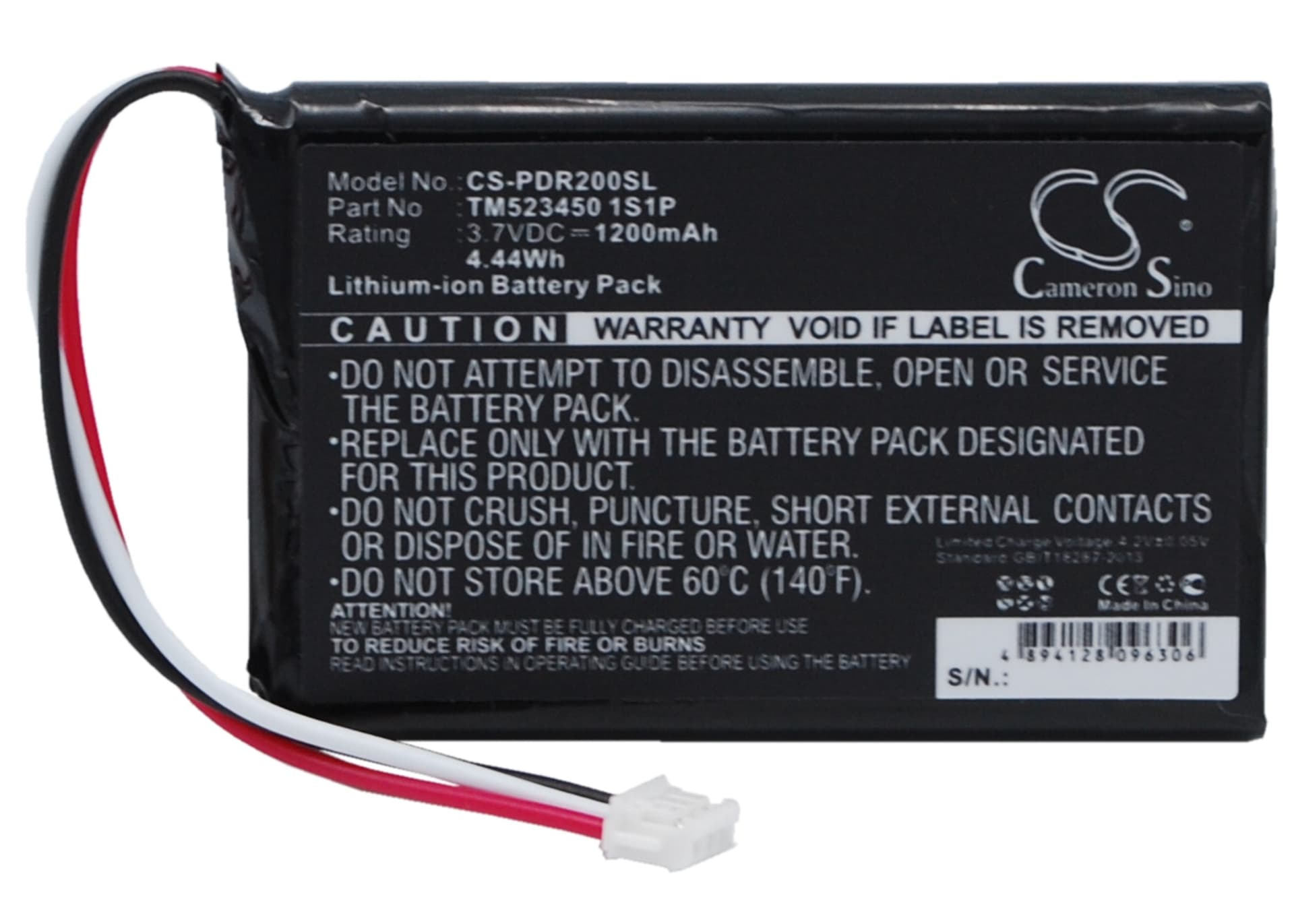 Replacement Battery for Pharos Drive GPS 200 - CS-PDR200SL-1.jpg