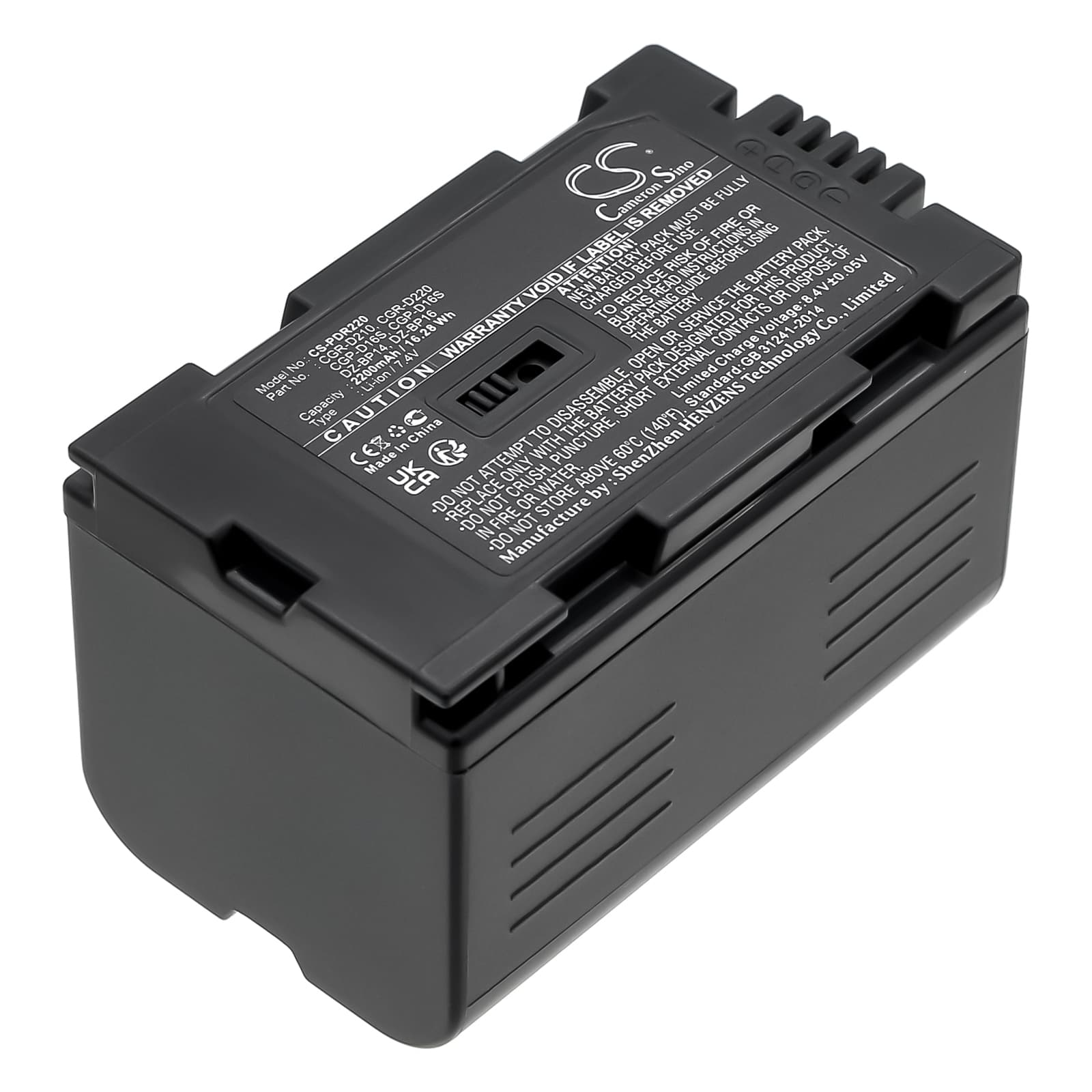 Replacement Battery for Panasonic AG-DVC15 - CS-PDR220-1.jpg