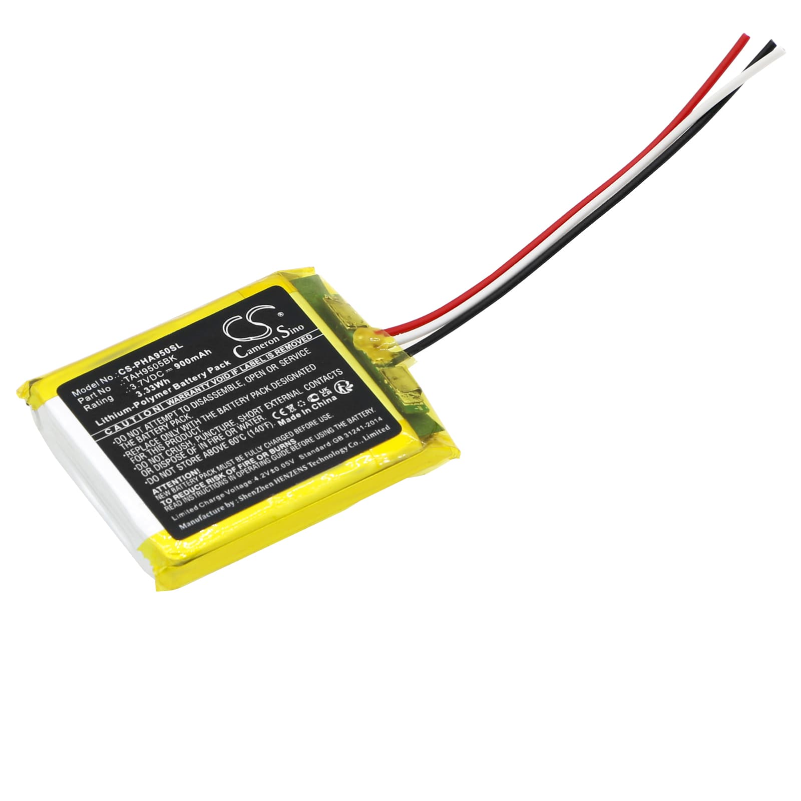 Replacement Battery for Philips TAH9505BK - CS-PHA950SL-1.jpg
