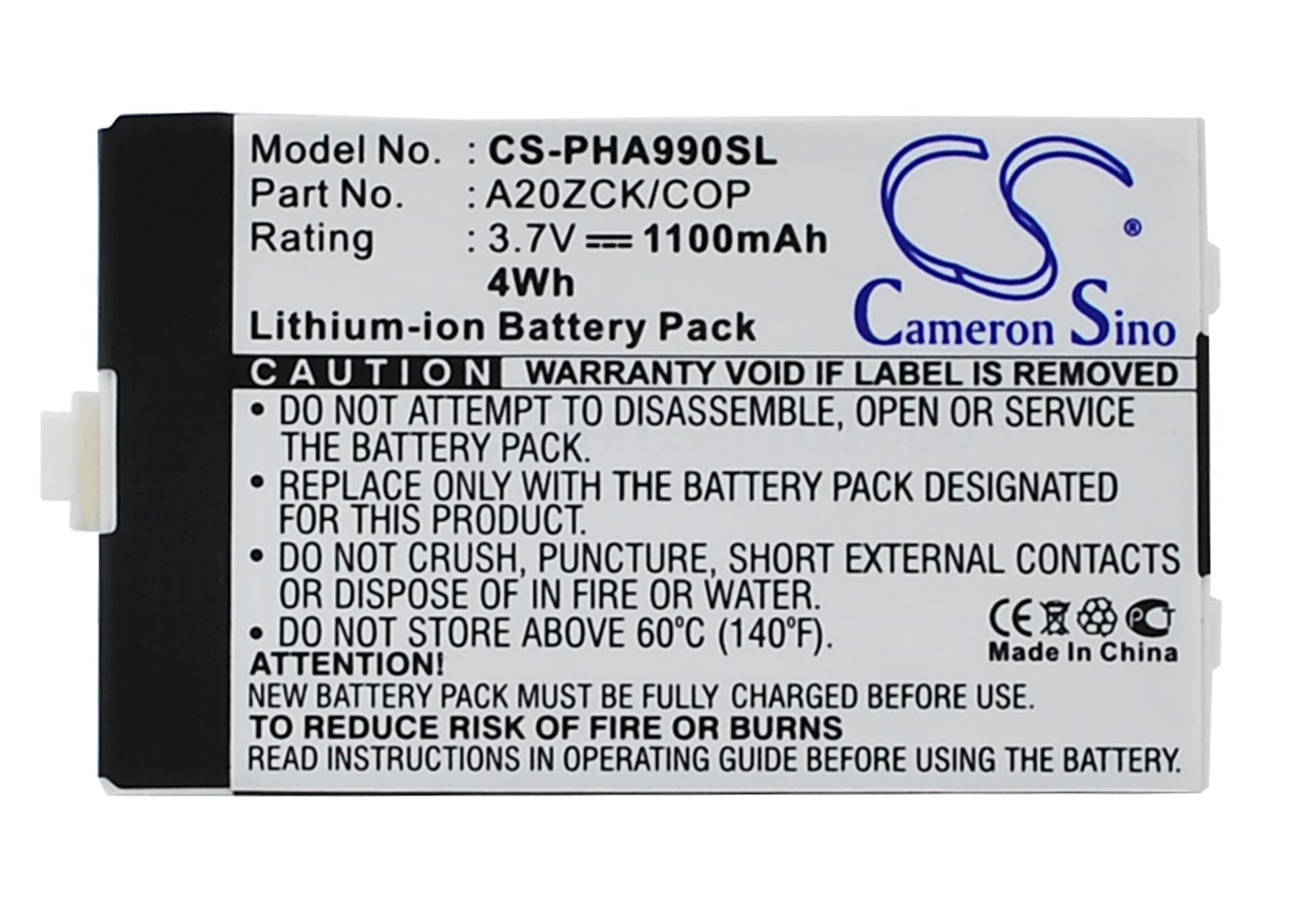 Replacement Battery for Philips Xenium 9A9A - CS-PHA990SL-1.jpg