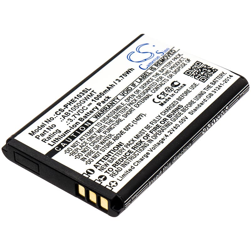 Replacement Battery for Philips E103 - CS-PHE103SL-1.jpg