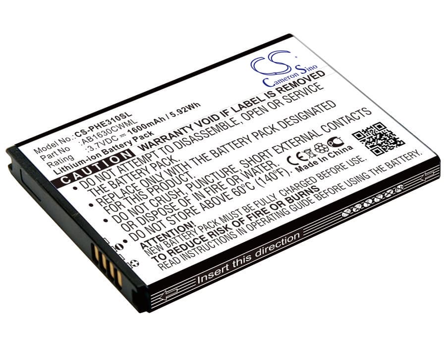 Replacement Battery for Philips X2560 - CS-PHE310SL-1.jpg