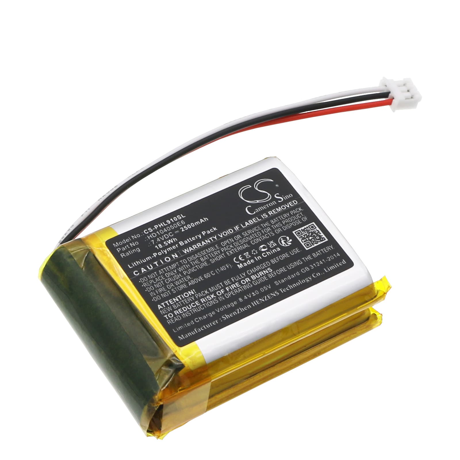 Replacement Battery for Philips Fidelio E6 - CS-PHL910SL-1.jpg