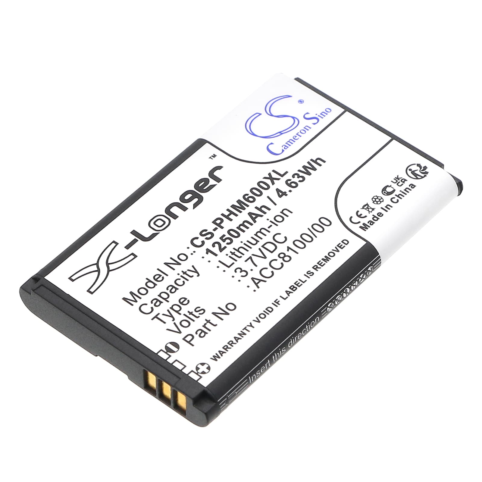 Replacement Battery for Philips Pocket Memo DPM6000