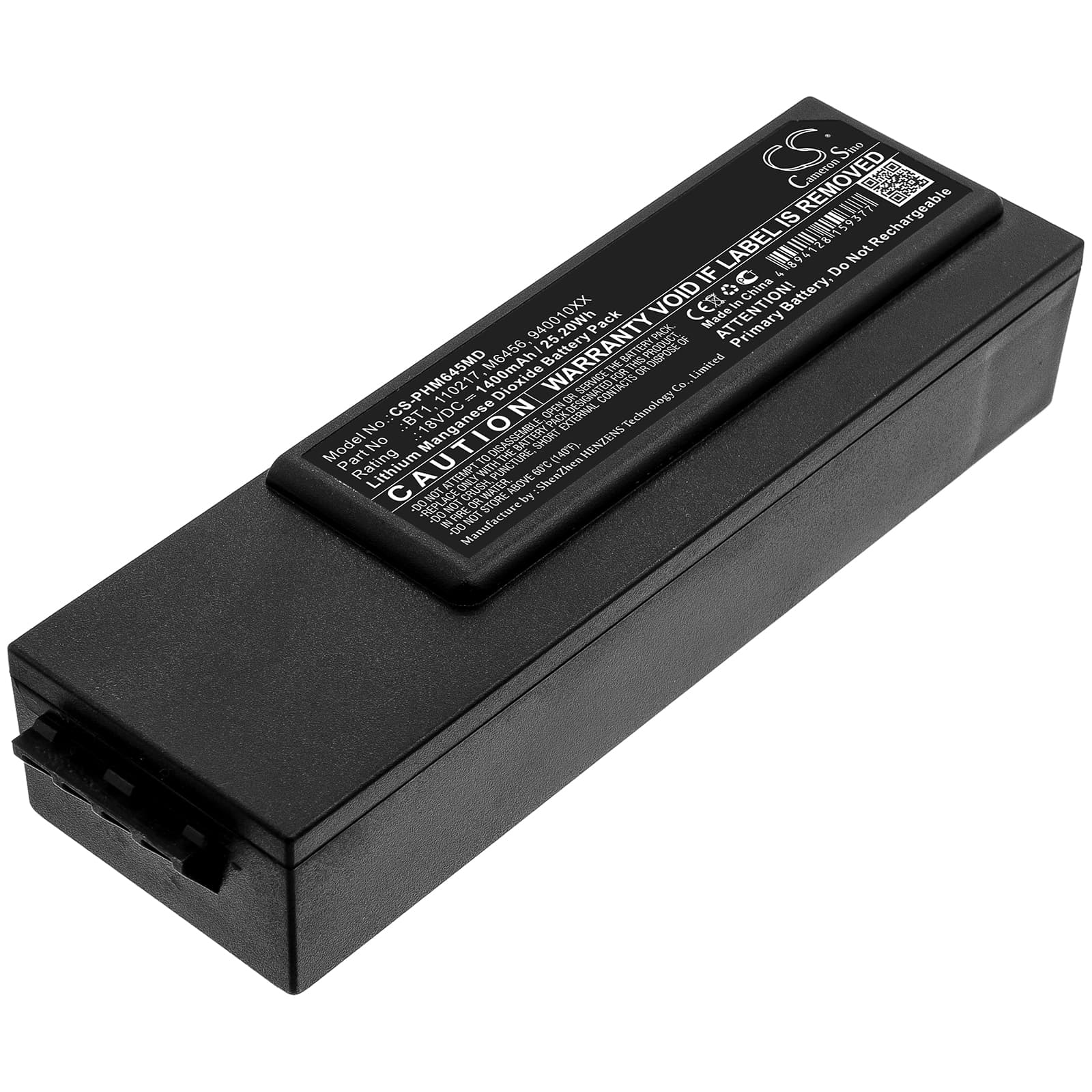 Replacement Battery for Philips Defibrillator Halbautomat ForeRunner - CS-PHM645MD-1.jpg