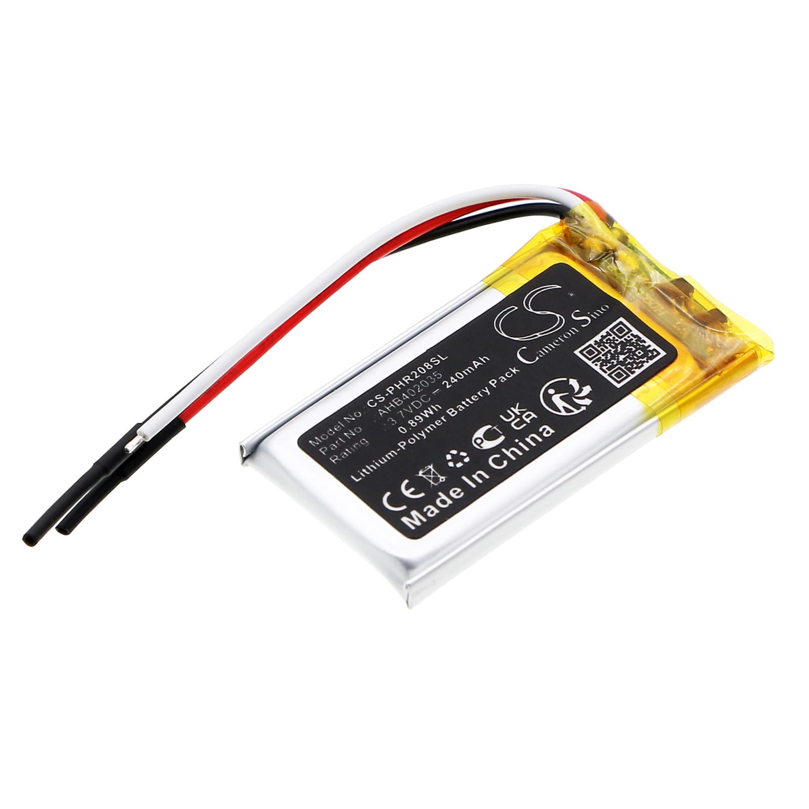 Replacement Battery for Philips CVR208 - CS-PHR208SL-1.jpg