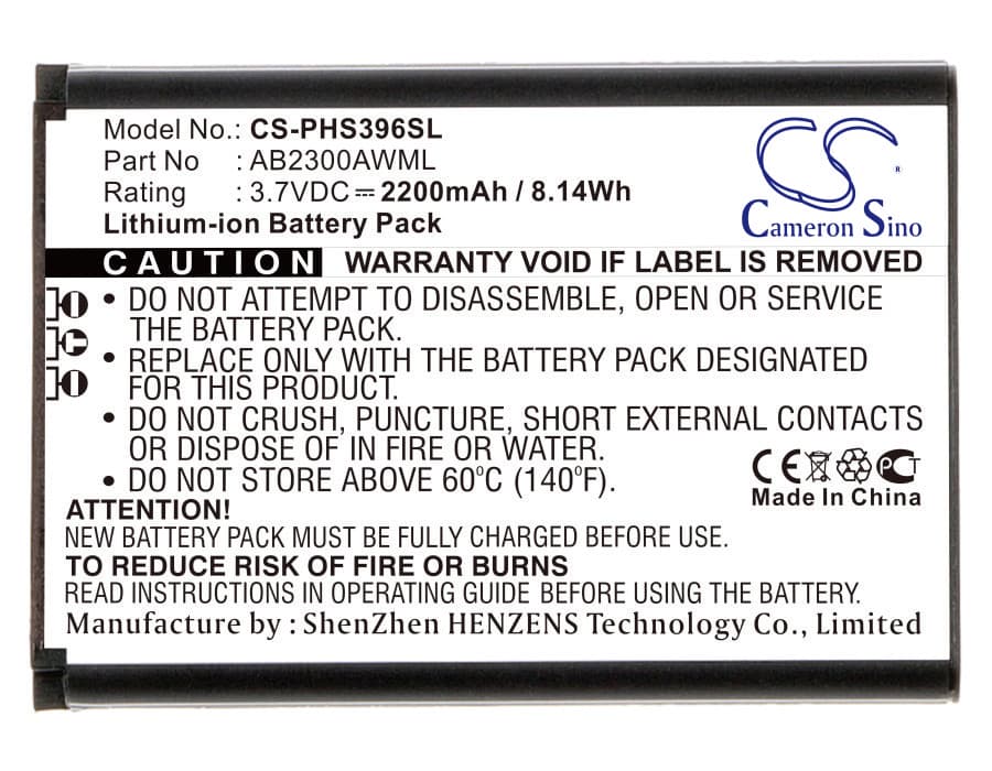 Replacement Battery for Philips Xenium S396 - CS-PHS396SL-1.jpg