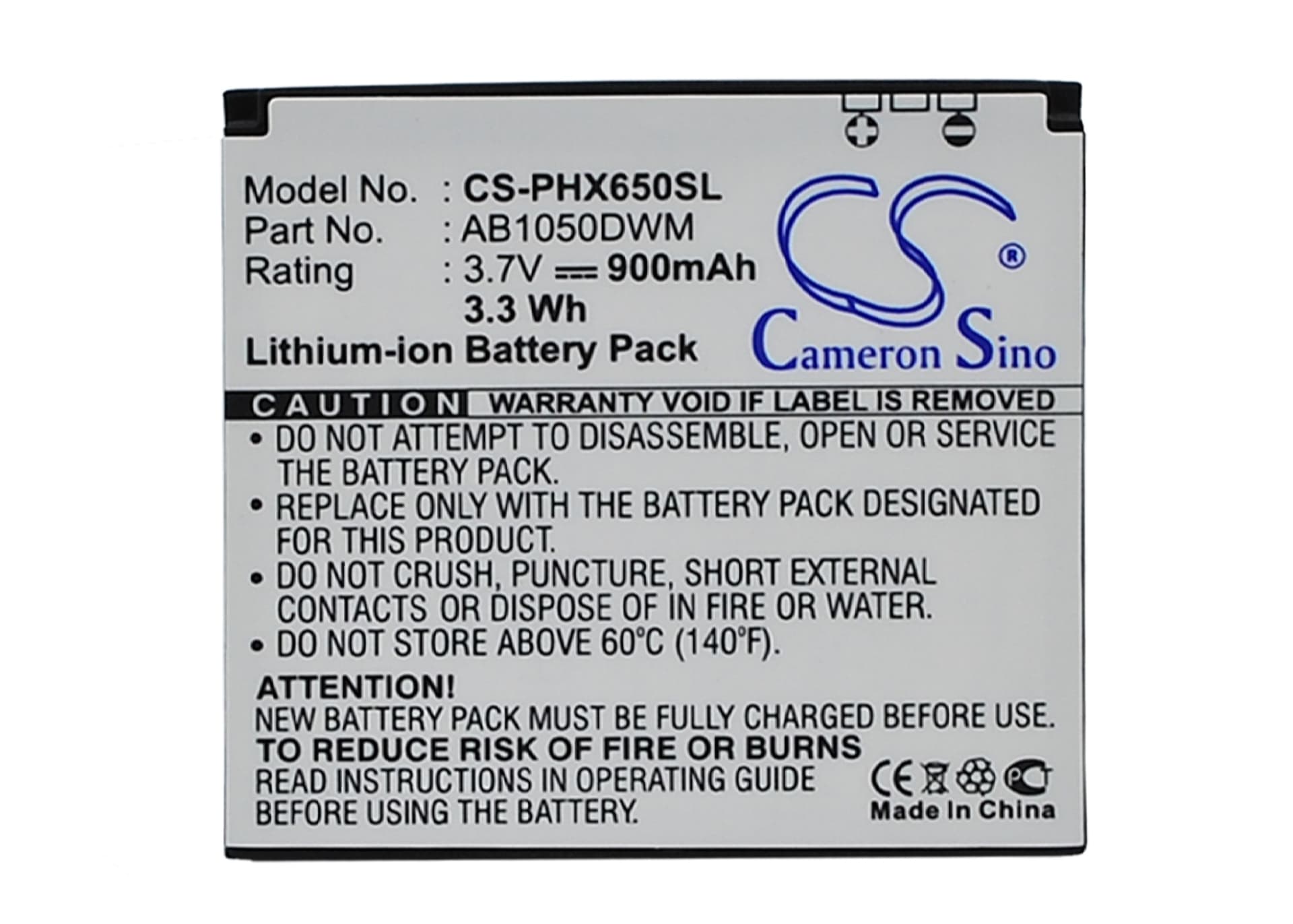 Replacement Battery for Philips Xenium X810 - CS-PHX650SL-1.jpg