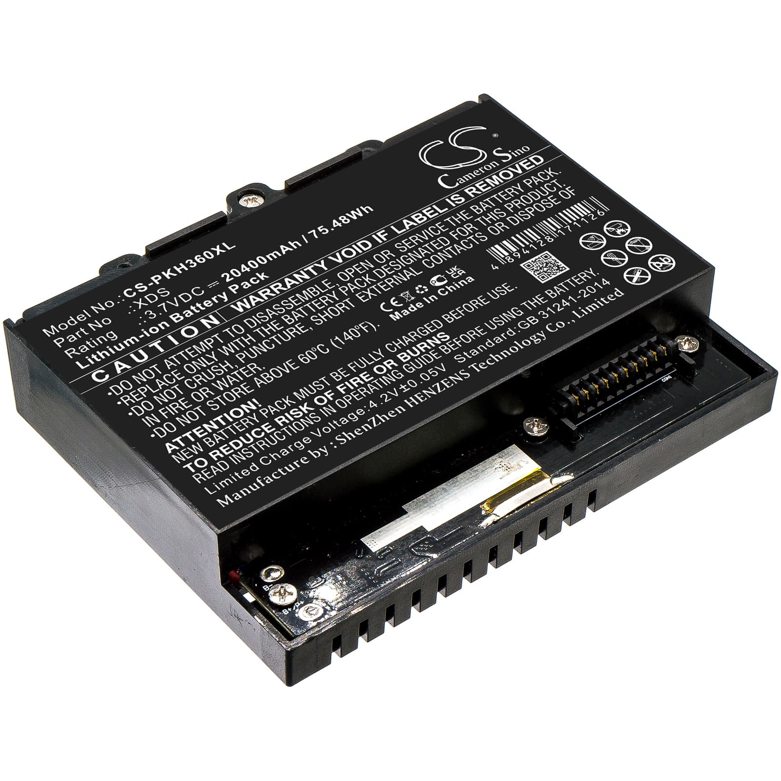 Replacement Battery for Peaktech 1360 - CS-PKH360XL-1.jpg