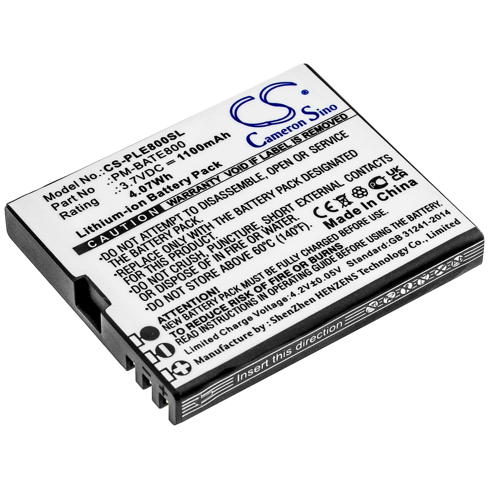 Replacement Battery for Plum E800 - CS-PLE800SL-1.jpg