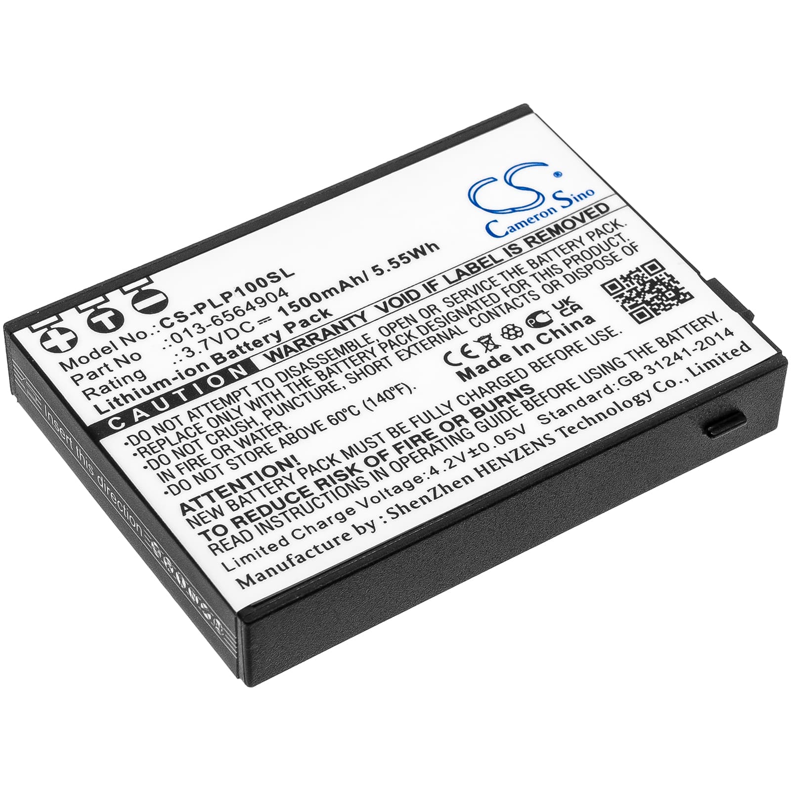 Replacement Battery for Plextalk PTP1 - CS-PLP100SL-1.jpg