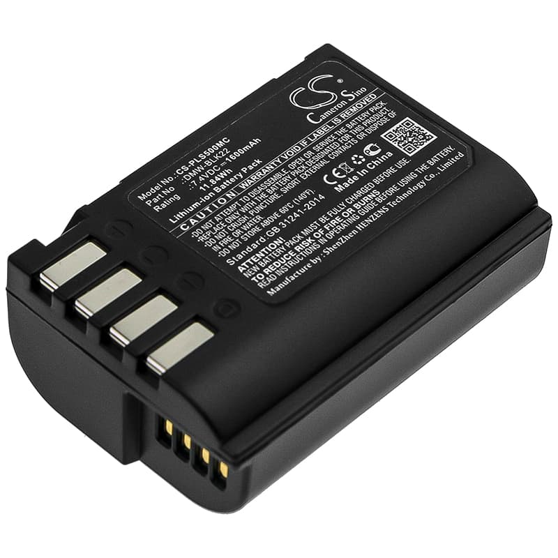 Replacement Battery for Panasonic Lumix DC-S5 - CS-PLS500MC-1.jpg