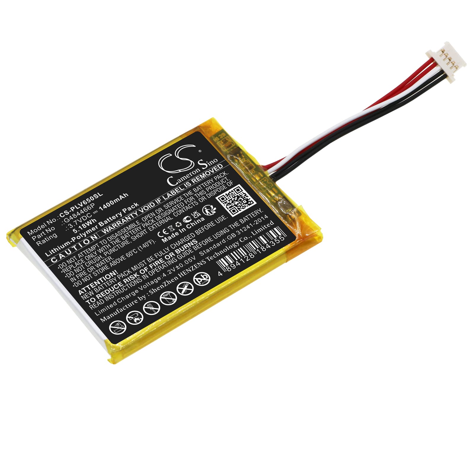 Replacement Battery for Polar V650 - CS-PLV650SL-1.jpg