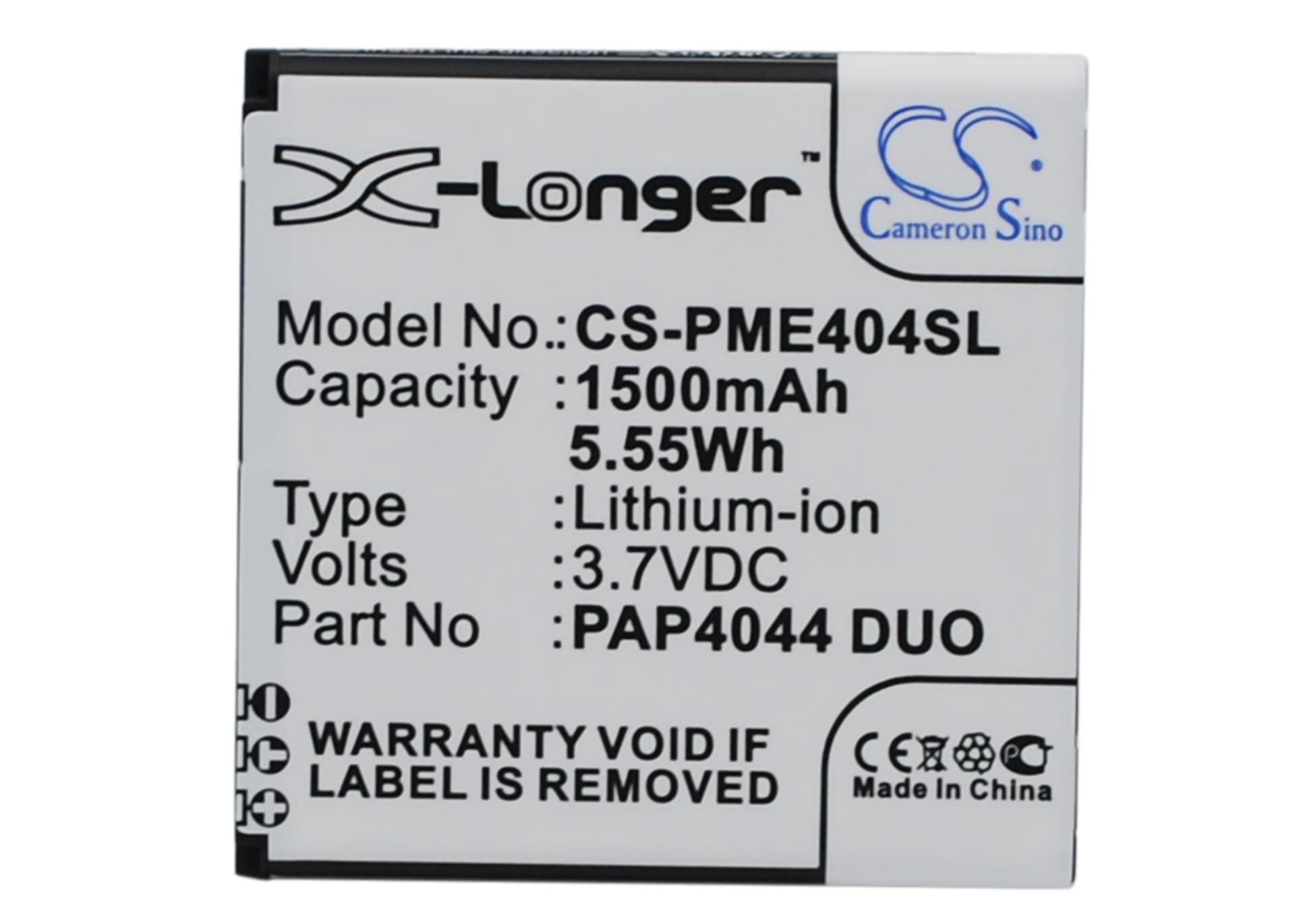 Replacement Battery for Prestigio MultiPhone 4044 Duo