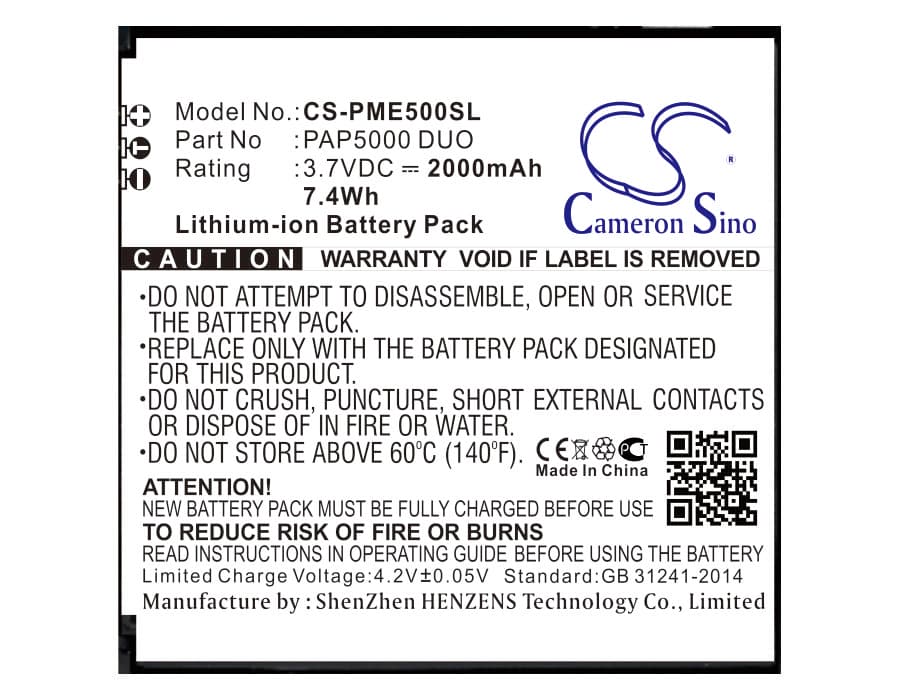 Replacement Battery for Prestigio MultiPhone 5000 Duo
