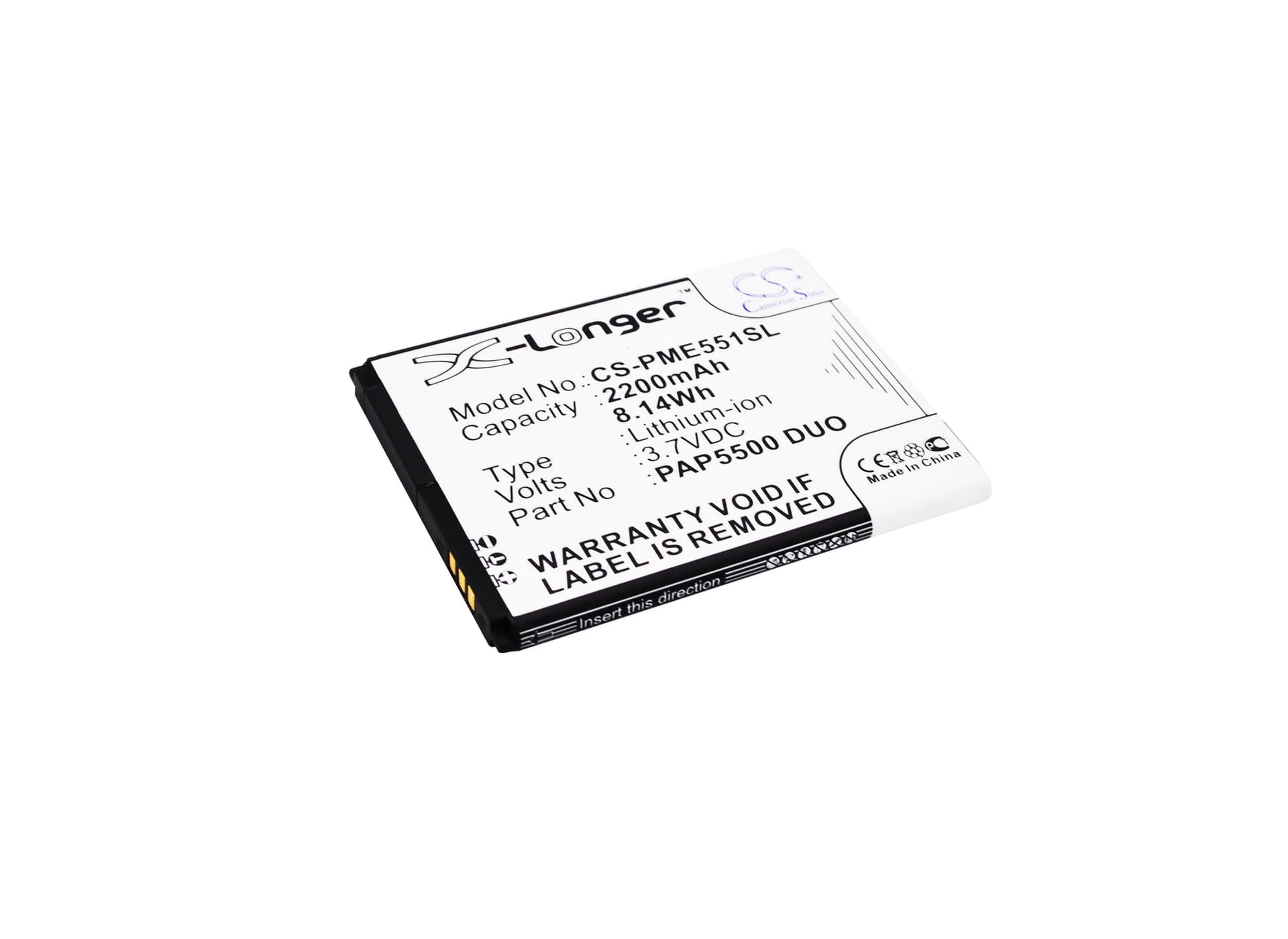 Replacement Battery for Prestigio MultiPhone 5500 Duo
