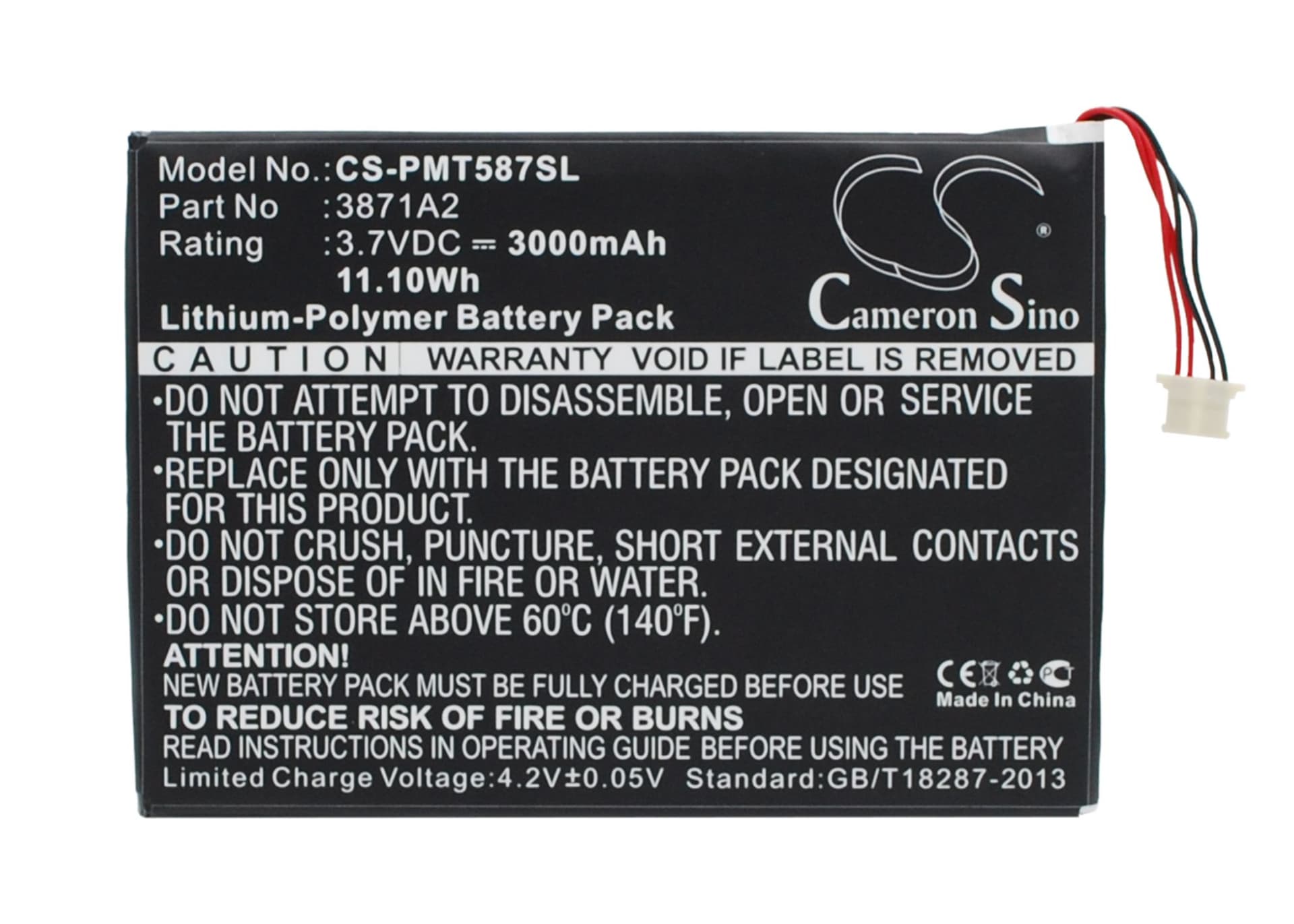 Replacement Battery for Prestigio Multipad 7.0 Ultra Duo