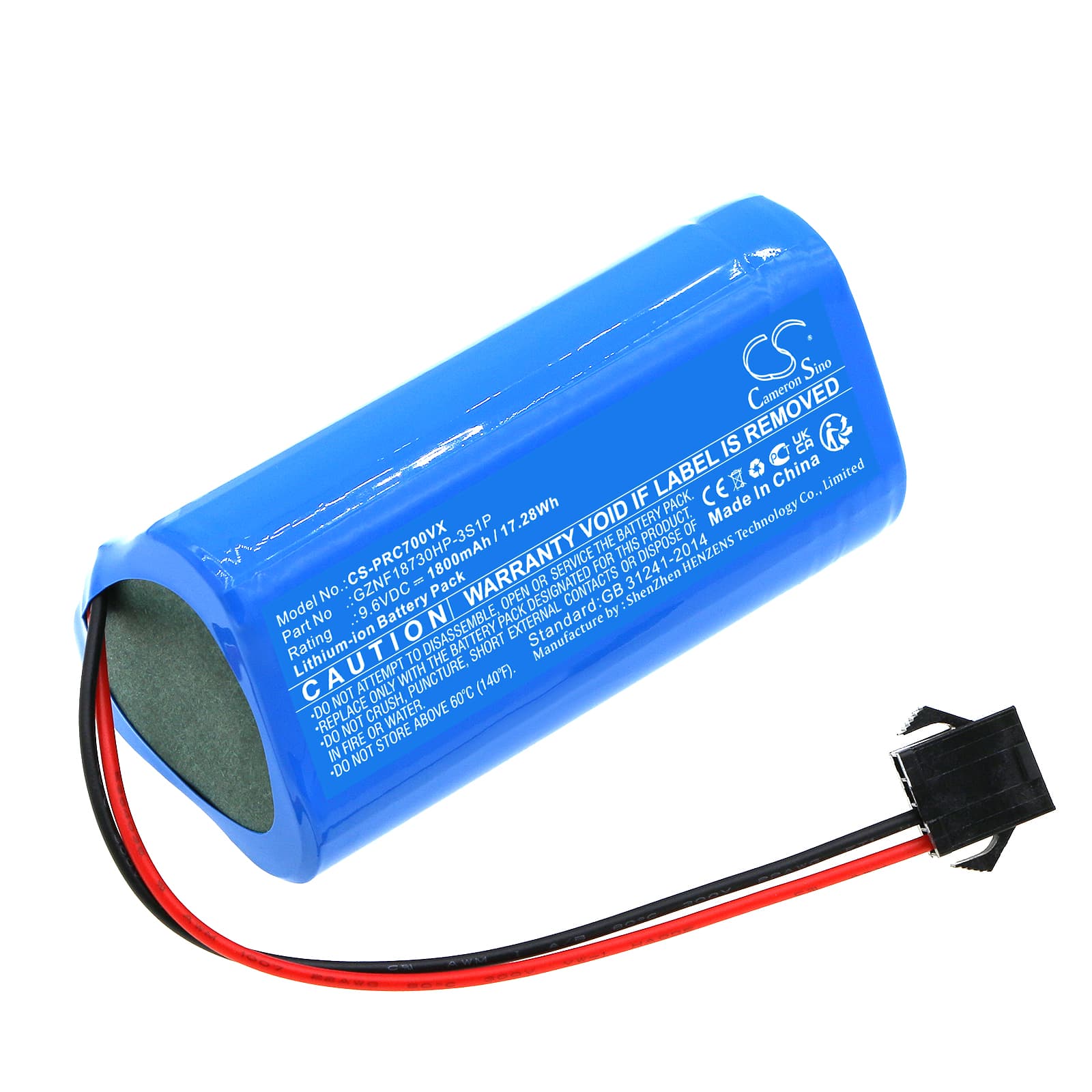 Replacement Battery for Pure Clean PUCRCX70 - CS-PRC700VX-1.jpg