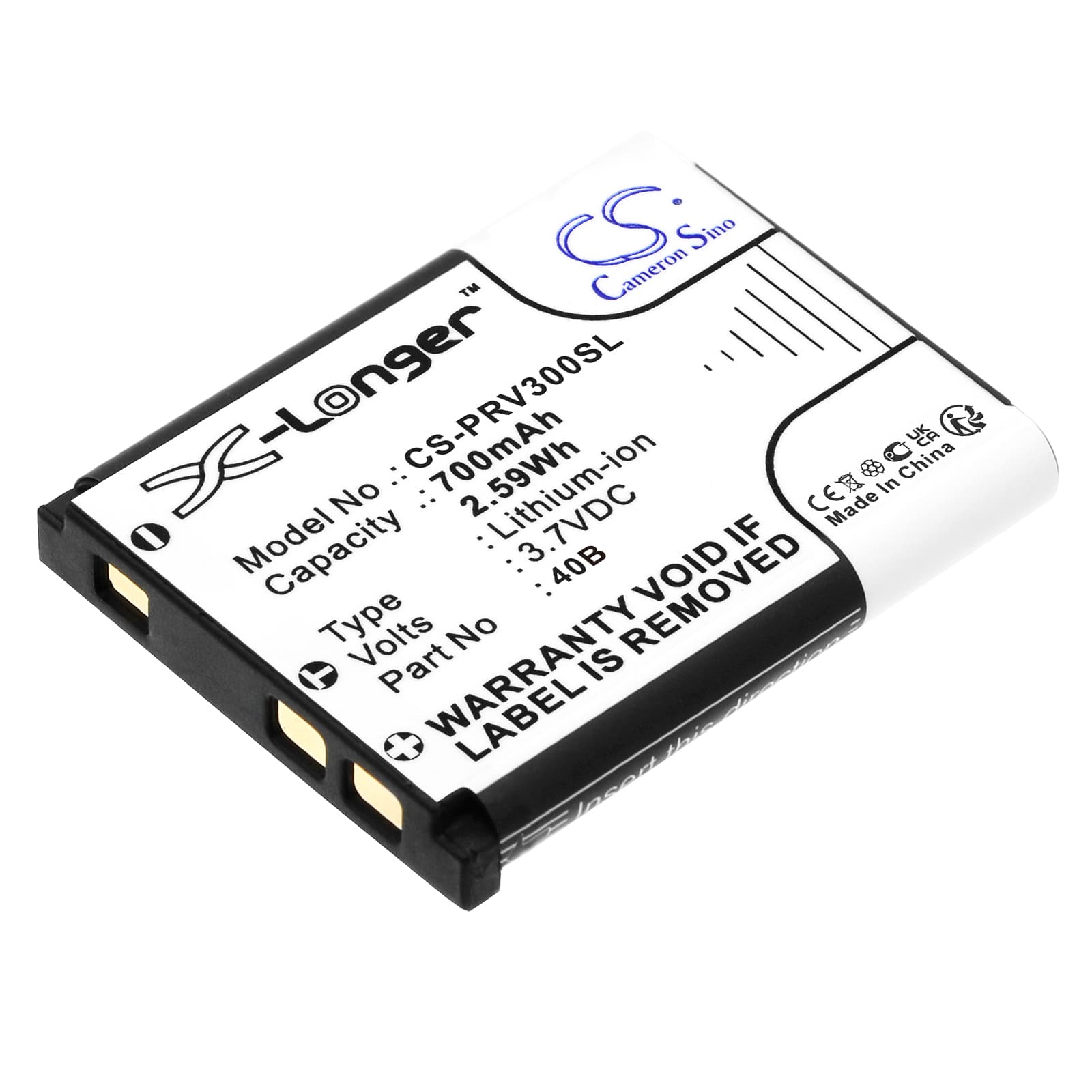 Replacement Battery for Prestigio RoadRunner 300