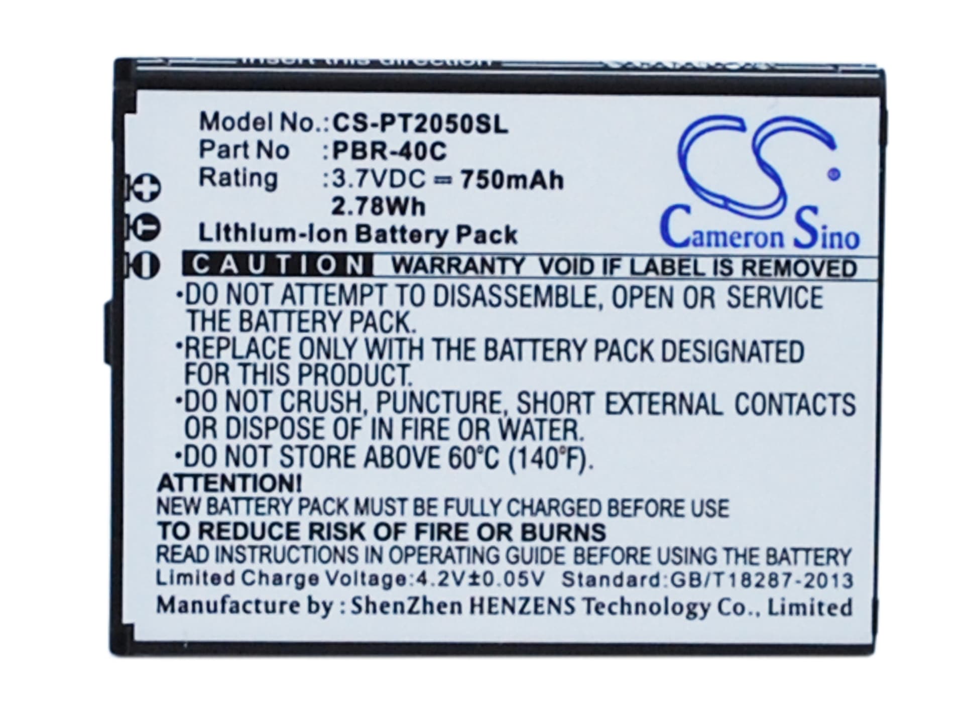Replacement Battery for Pantech Breeze IV - CS-PT2050SL-1.jpg