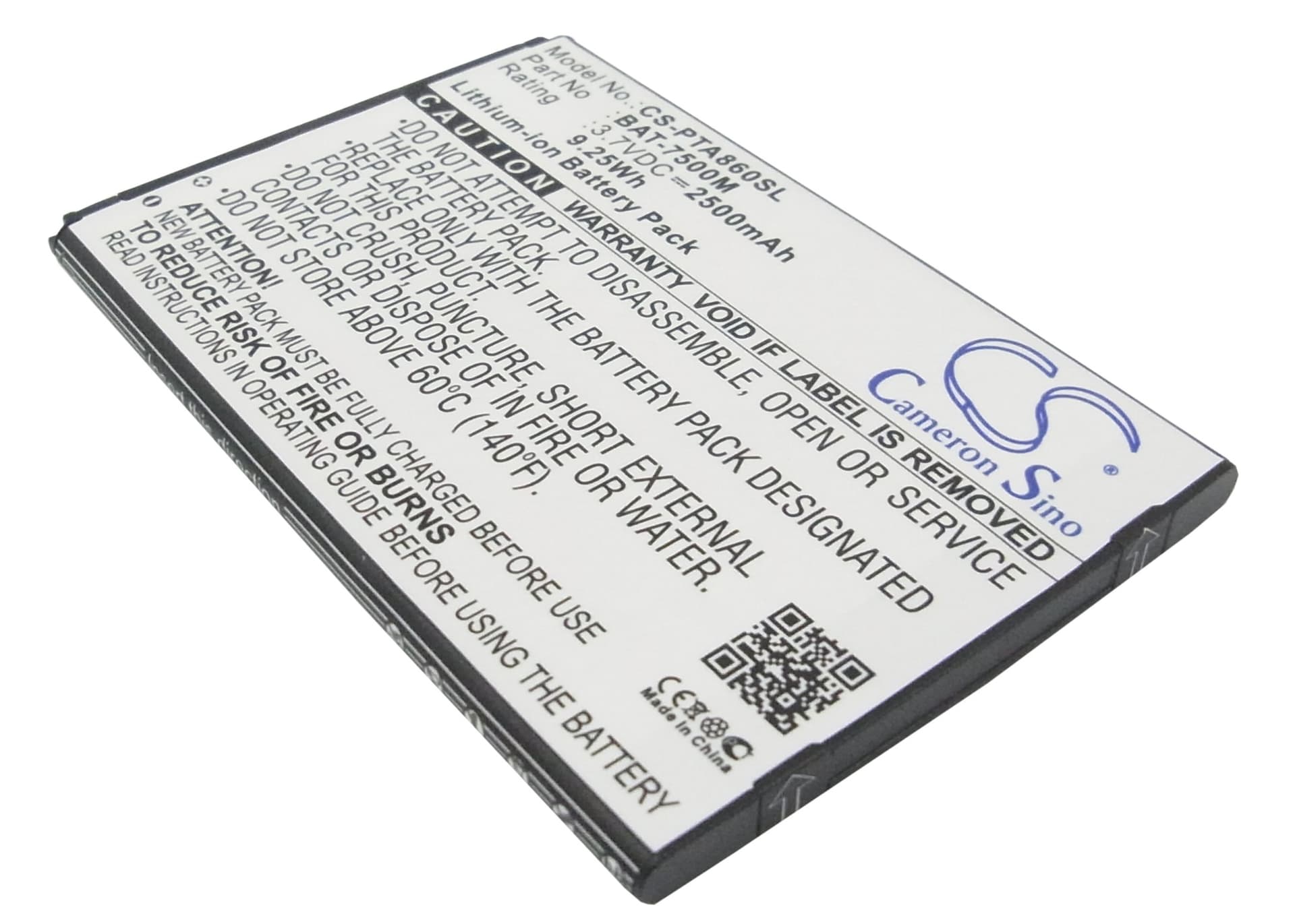 Replacement Battery for Pantech Vega N6 - CS-PTA860SL-1.jpg