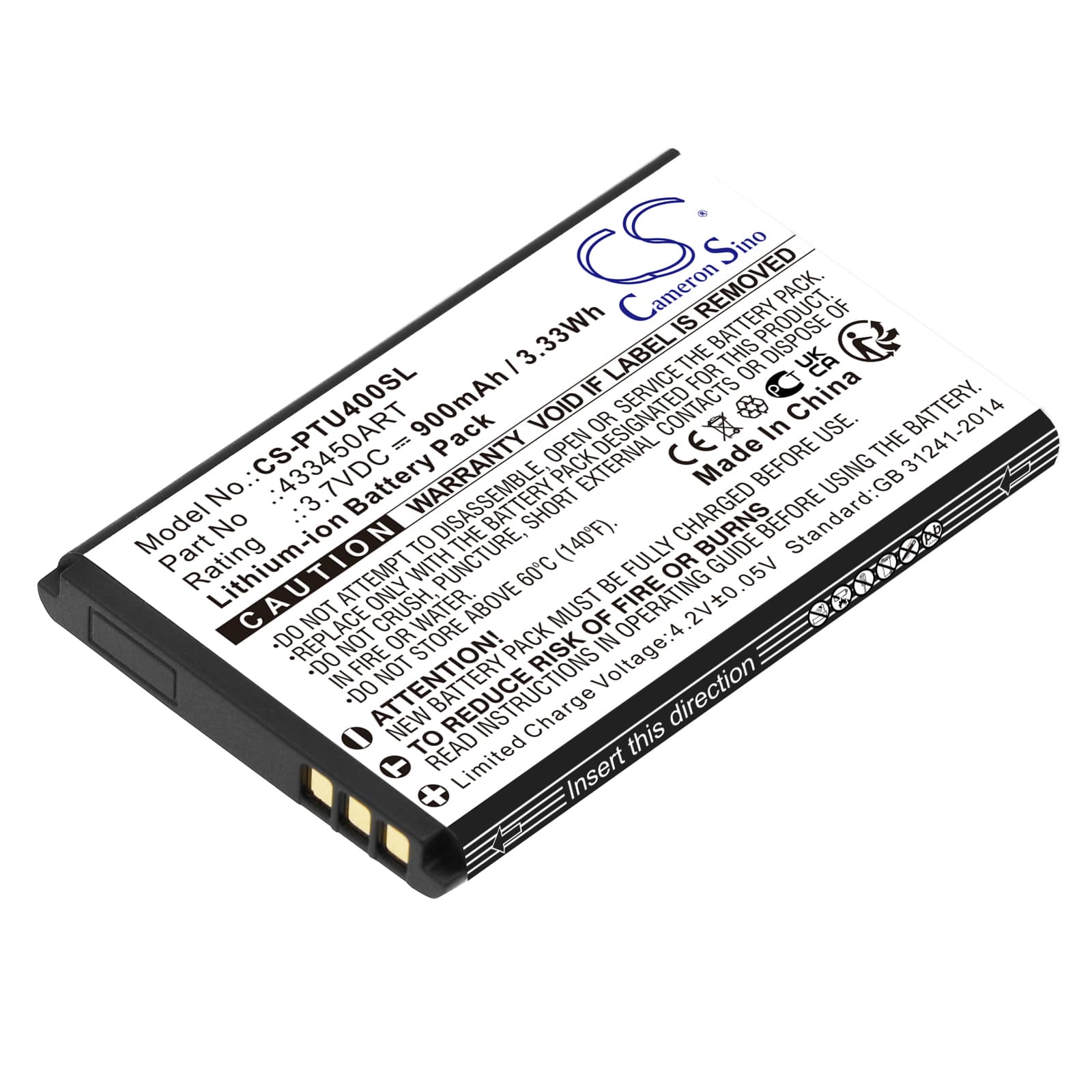 Replacement Battery for Panasonic KX-TU400 - CS-PTU400SL-1.jpg
