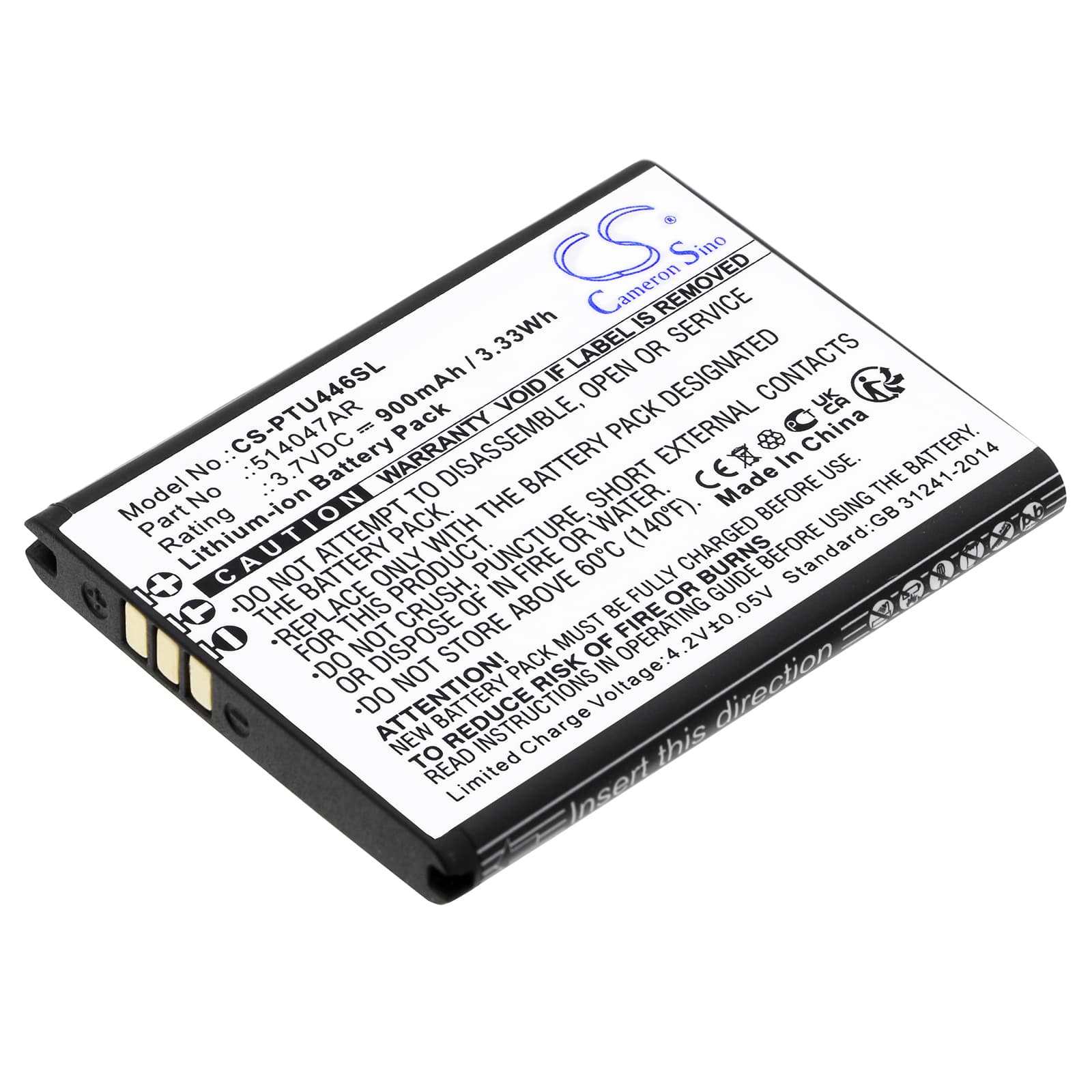 Replacement Battery for Panasonic KX-TU400 EXG - CS-PTU446SL-1.jpg